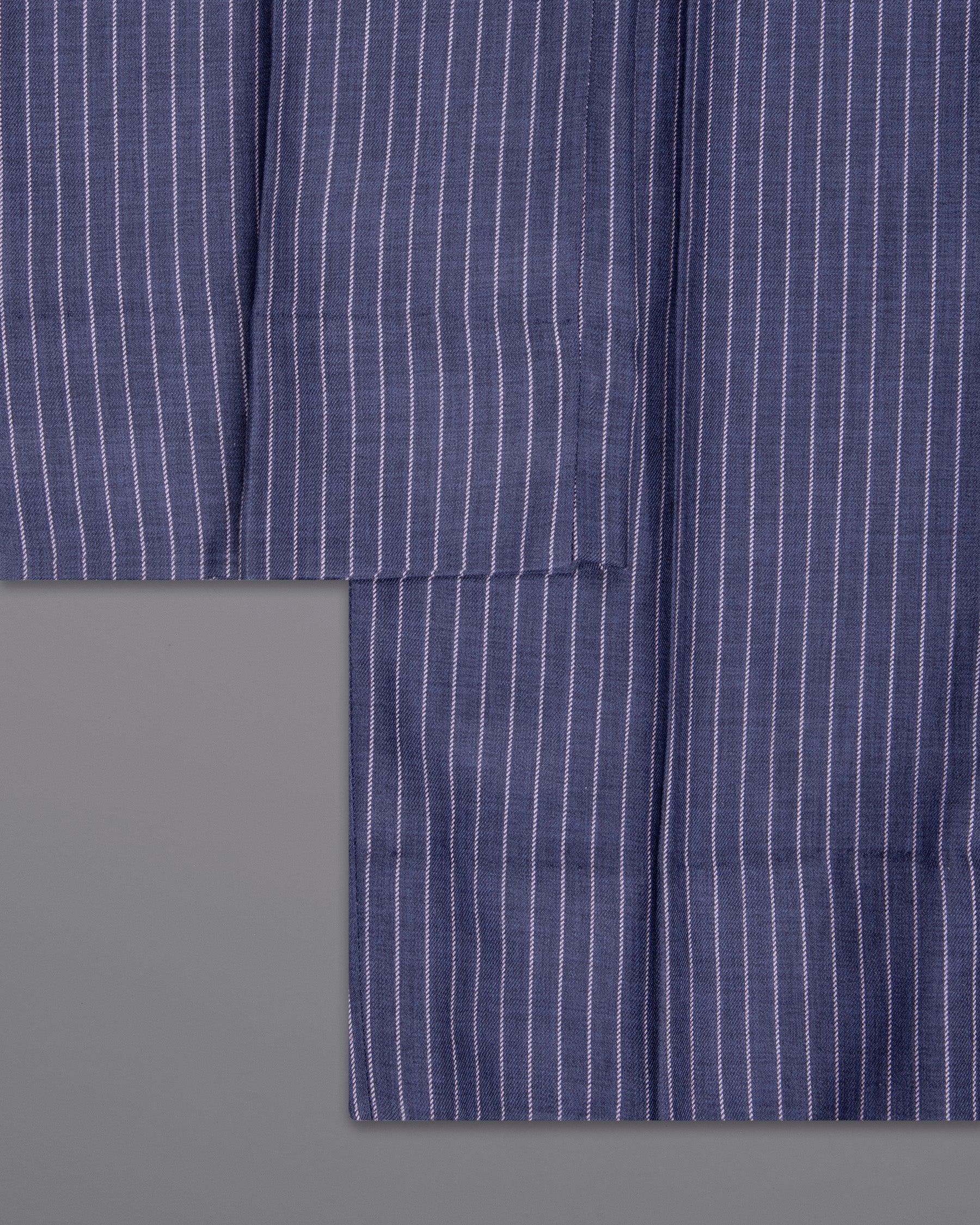 Martinique Blue with Prelude Striped Premium Cotton Pant