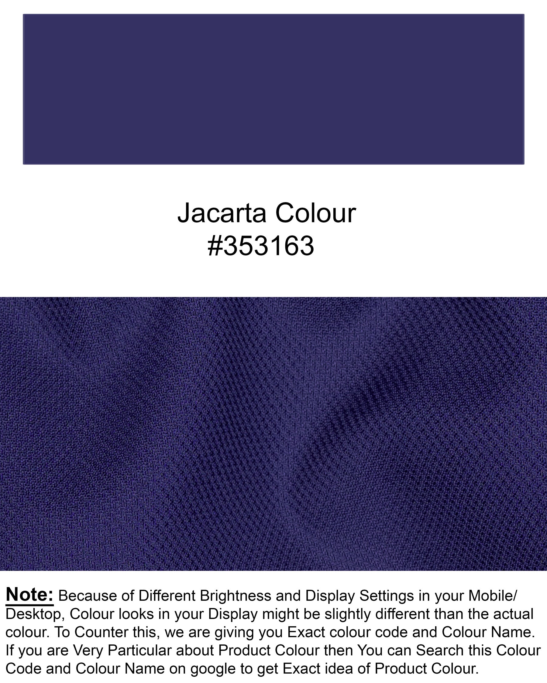 Jacarta Blue Wool Rich Pant T1439-28, T1439-30, T1439-32, T1439-34, T1439-36, T1439-38, T1439-40, T1439-42, T1439-44