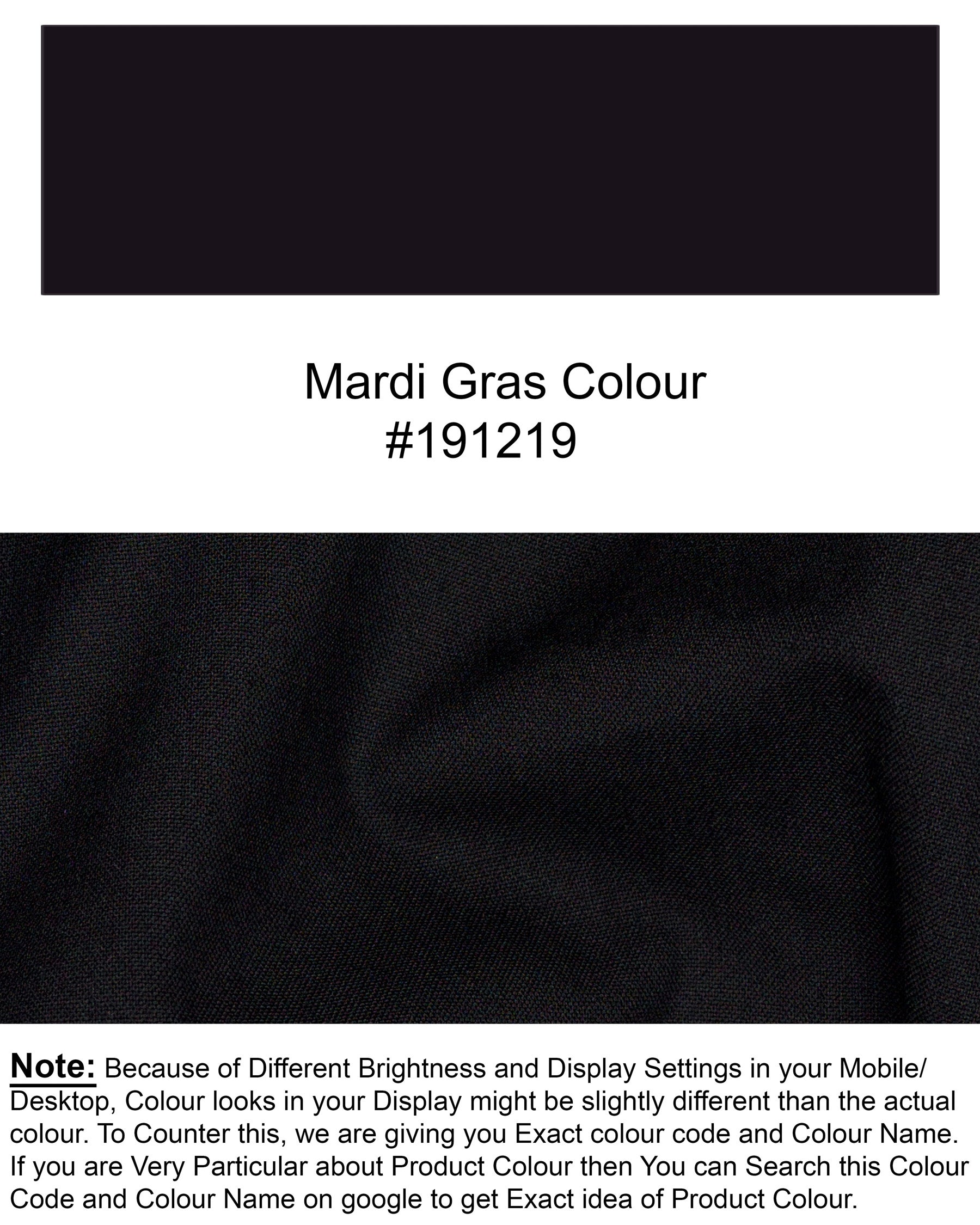 Mardi Gras Black Wool Rich Pant T1444-28, T1444-30, T1444-32, T1444-34, T1444-36, T1444-38, T1444-40, T1444-42, T1444-44