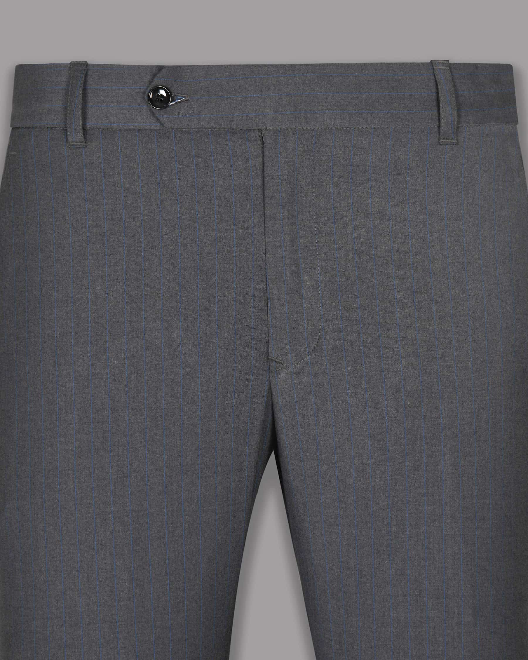 Smoky Grey Subtle Windowpane Formal Pant T1007-28, T1007-34, T1007-38, T1007-36, T1007-42, T1007-30, T1007-32, T1007-40, T1007-44