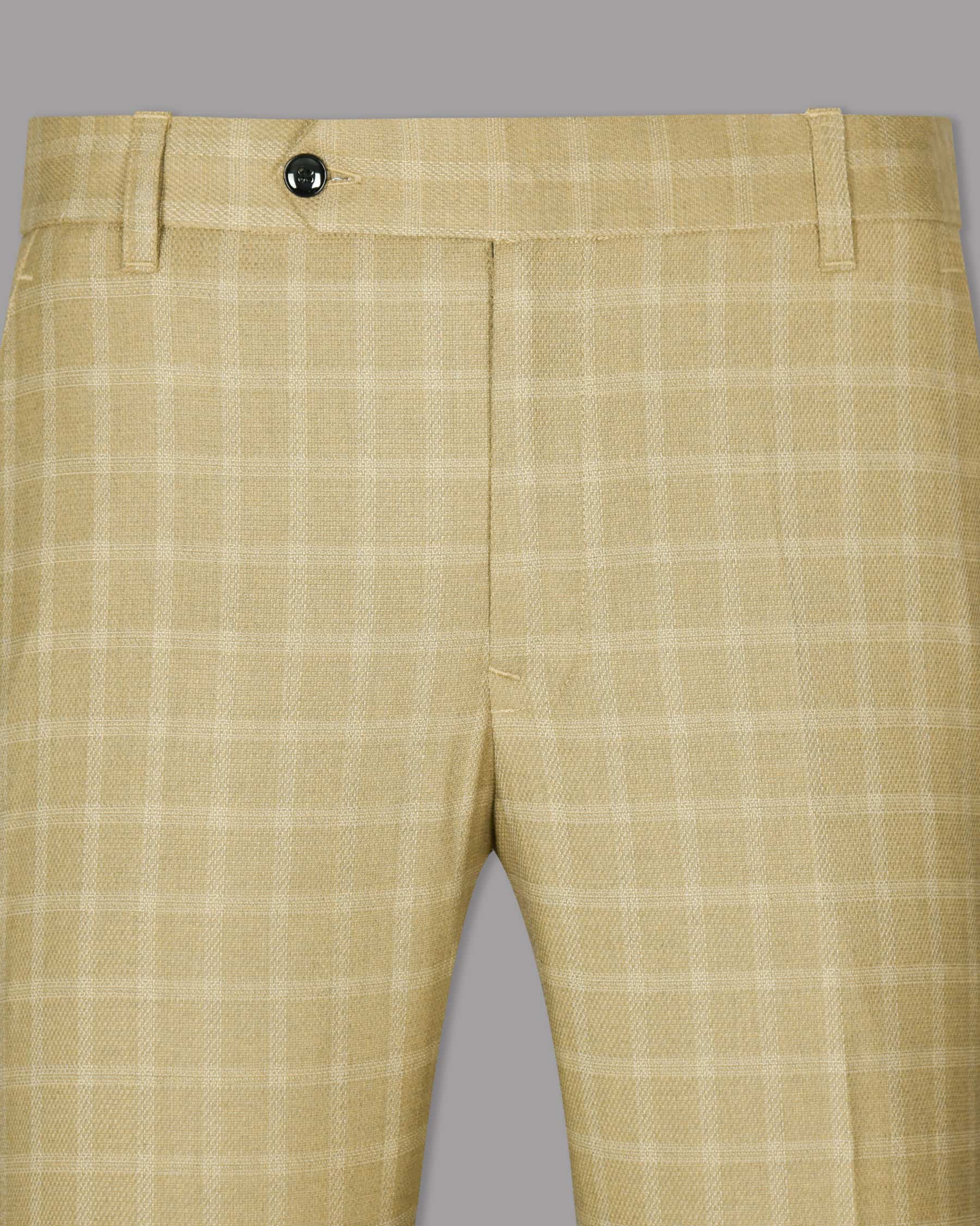 Pavlova Cream Windowpane Formal Pant T1011-36, T1011-28, T1011-30, T1011-32, T1011-38, T1011-40, T1011-42, T1011-44, T1011-34