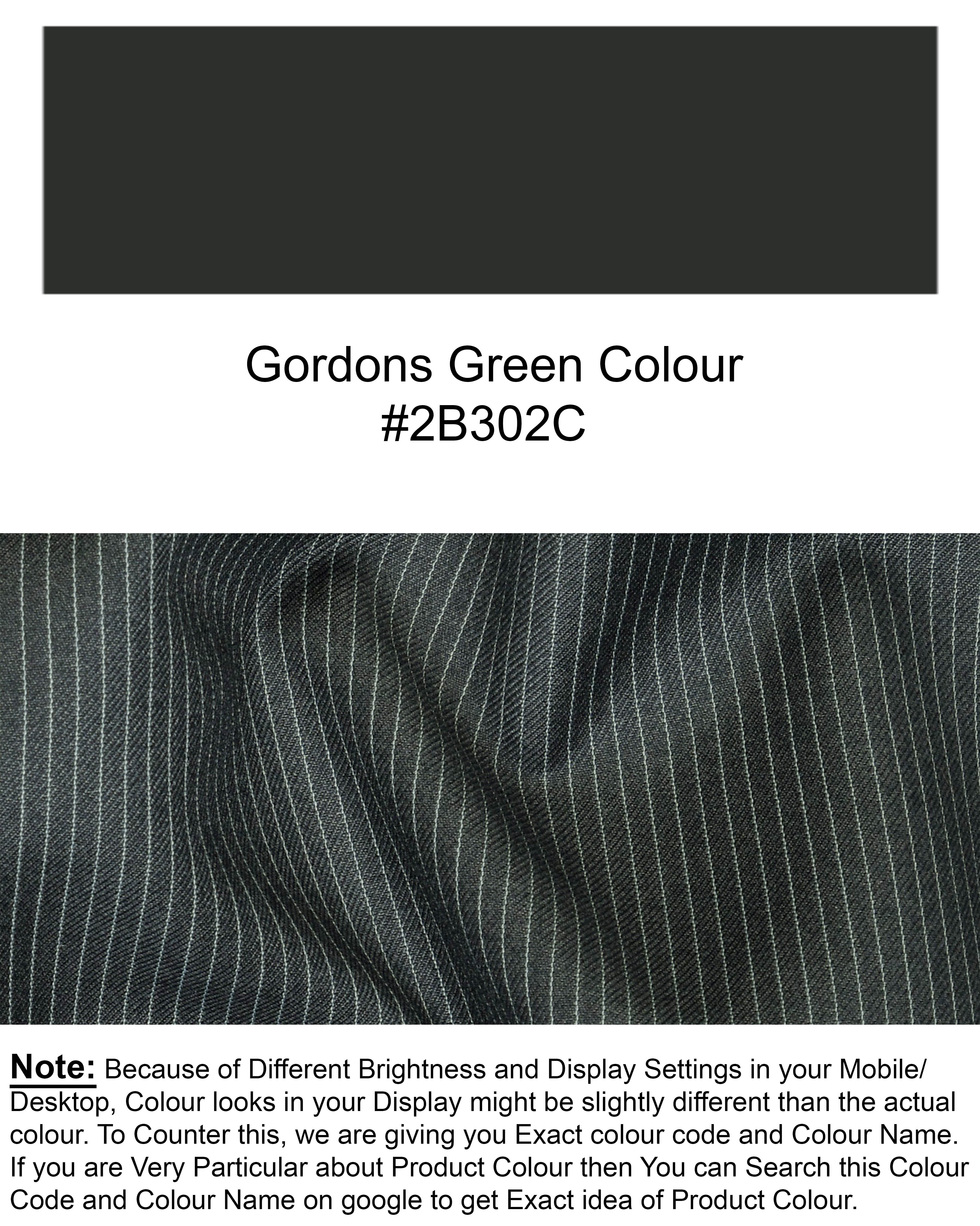 Gordons Gray Pinstriped Pant