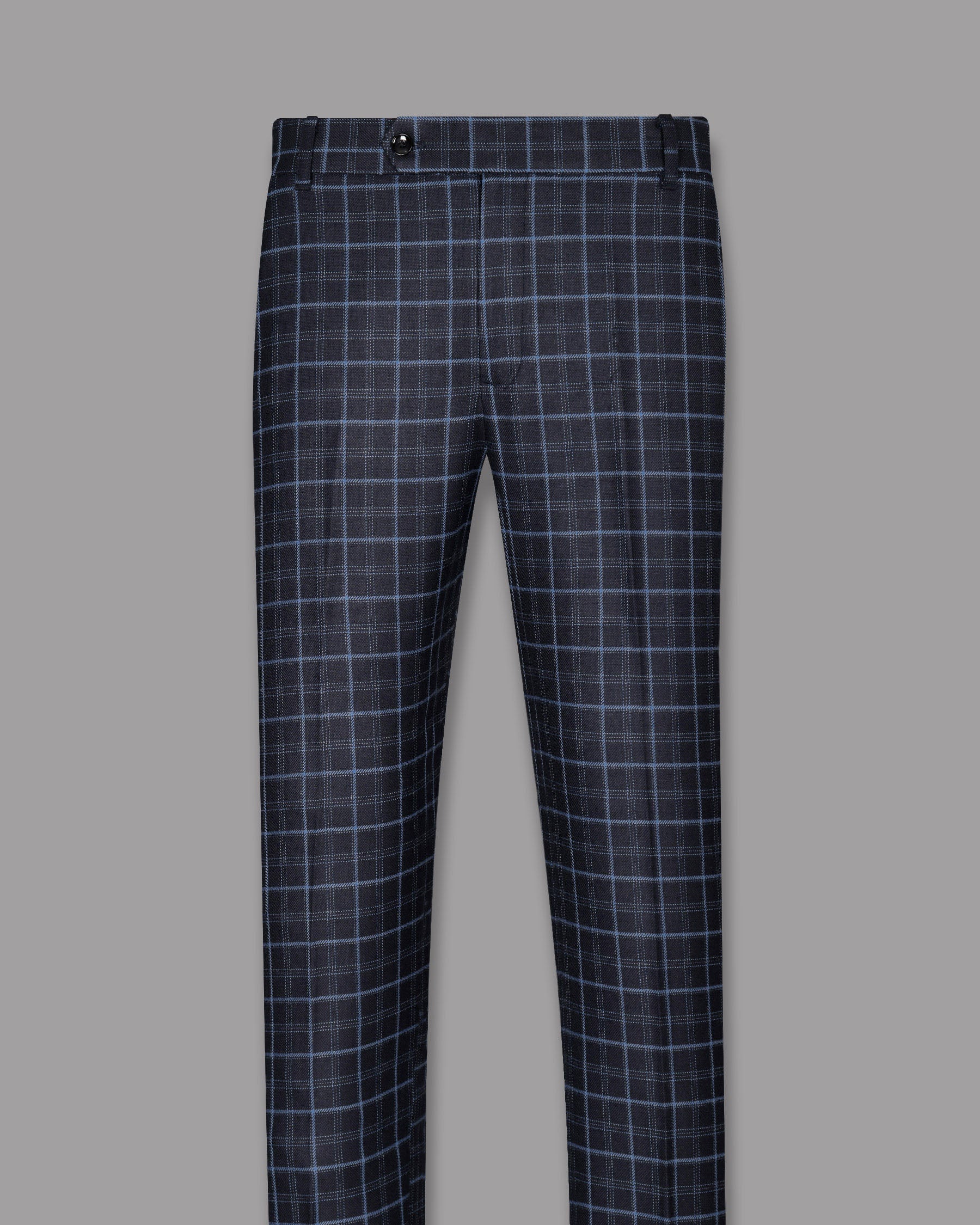 Mirage Navy Windowpane Checked Pant