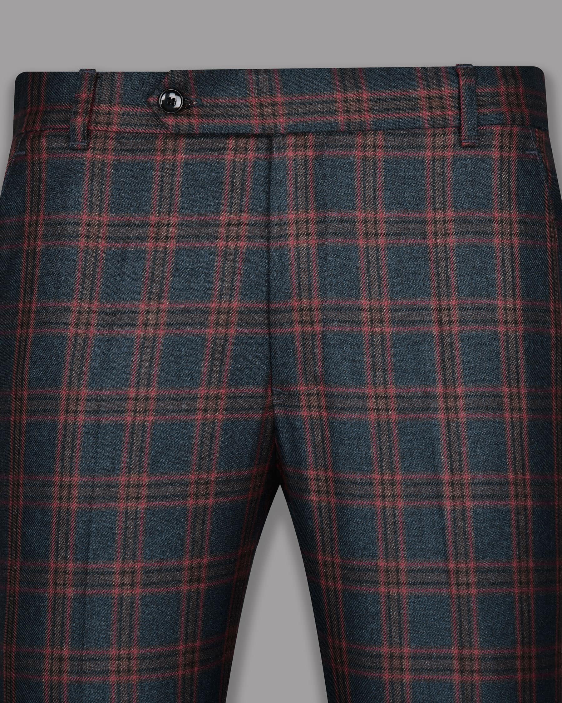 Big Blue Windowpane Checked Pant T1076-38, T1076-40, T1076-30, T1076-36, T1076-42, T1076-32, T1076-28, T1076-34, T1076-44