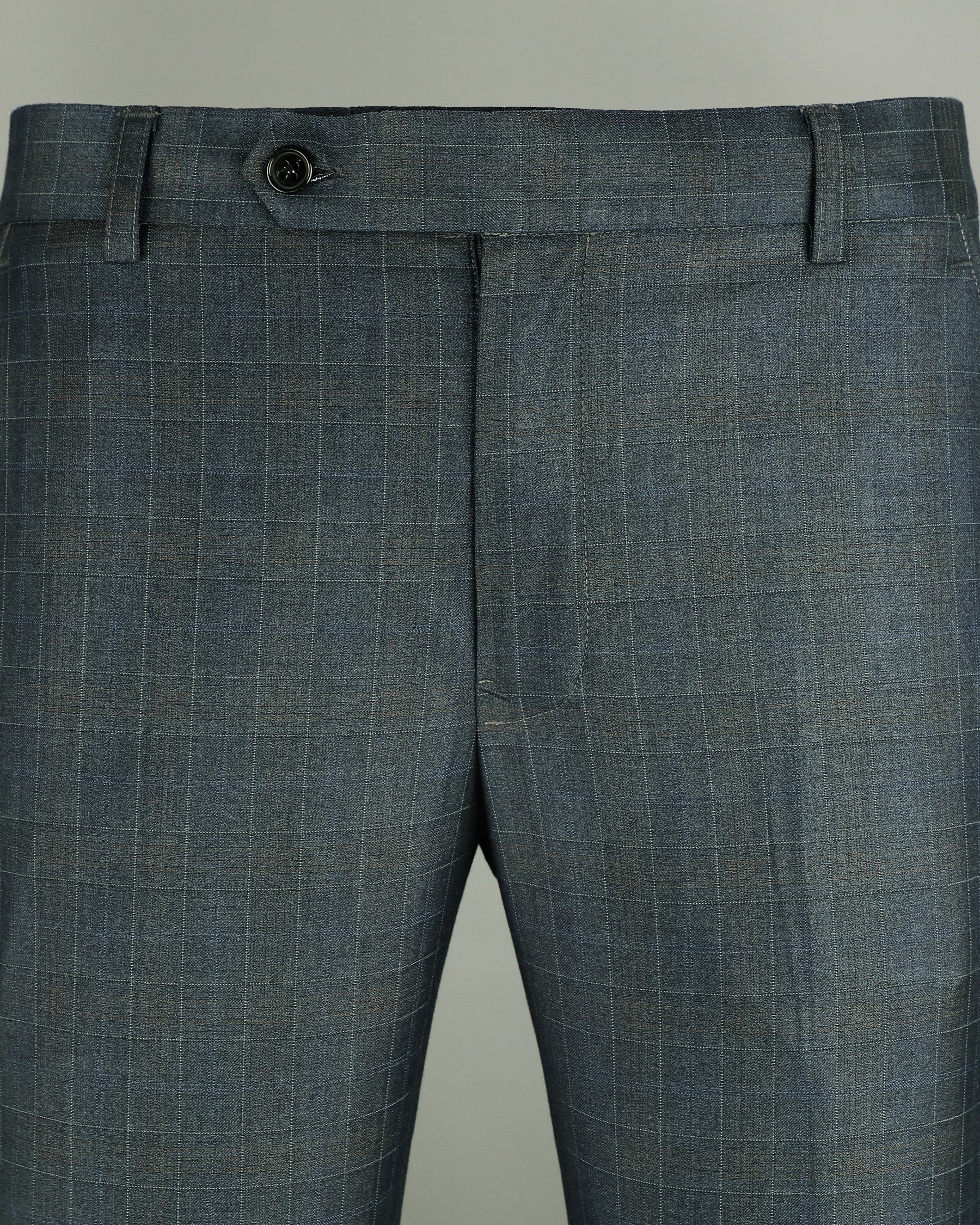 Cape Cod Grey Wool Rich Windowpane Pant T1190-28, T1190-34, T1190-36, T1190-40, T1190-44, T1190-38, T1190-30, T1190-32, T1190-42