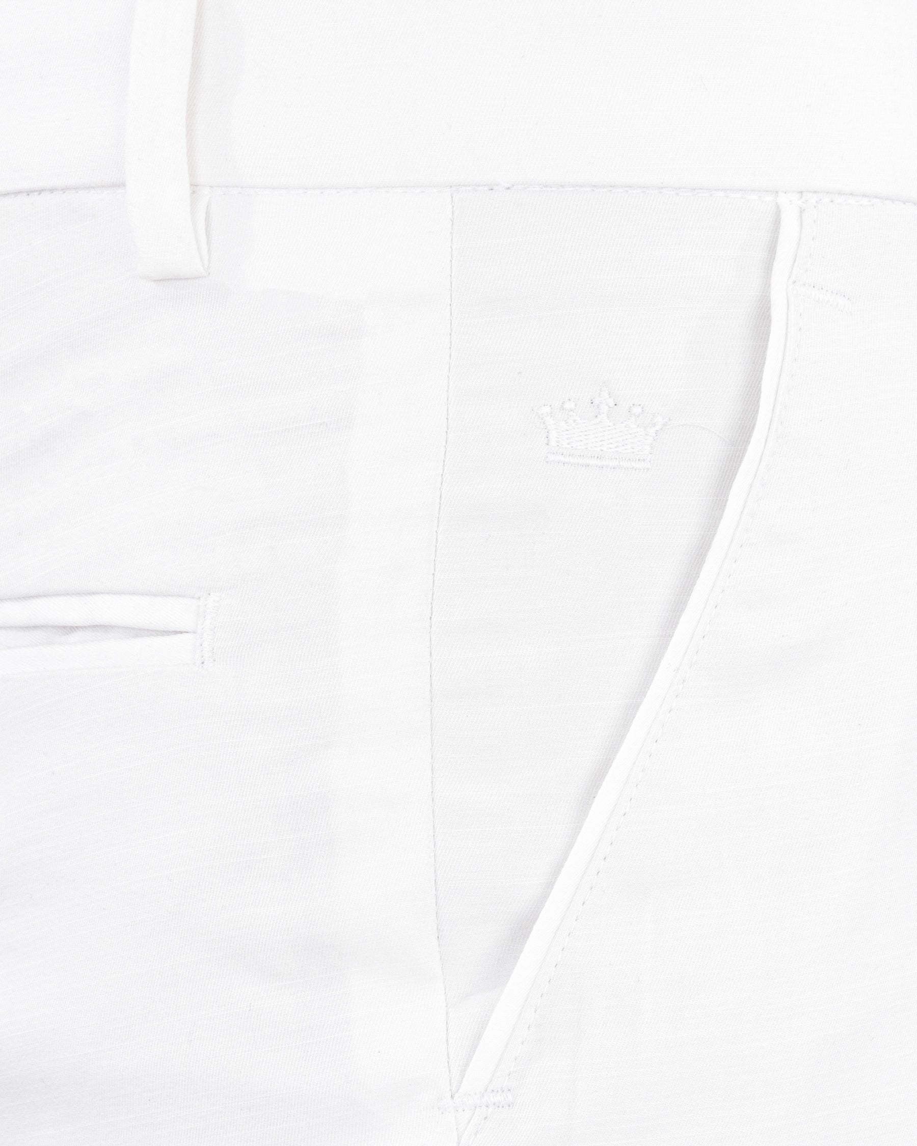 Bright White Premium Cotton Pant
