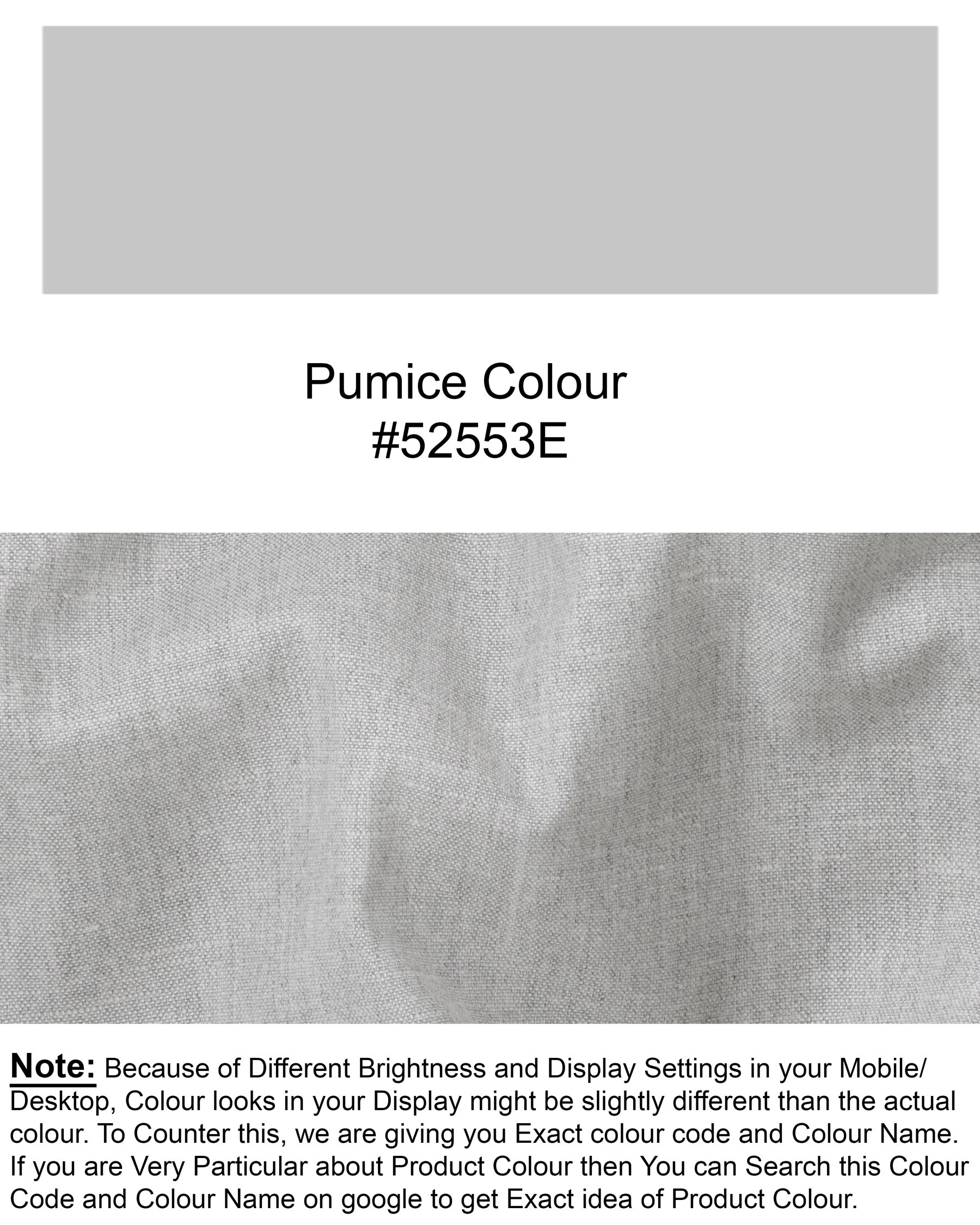 Pumice Grey Wool Rich Pant