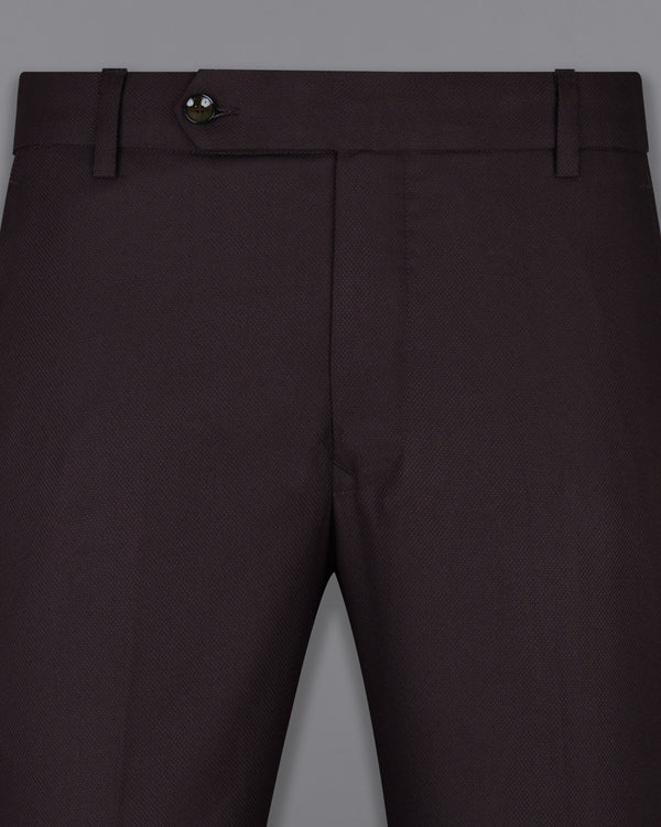 Maroon wool rich Pant