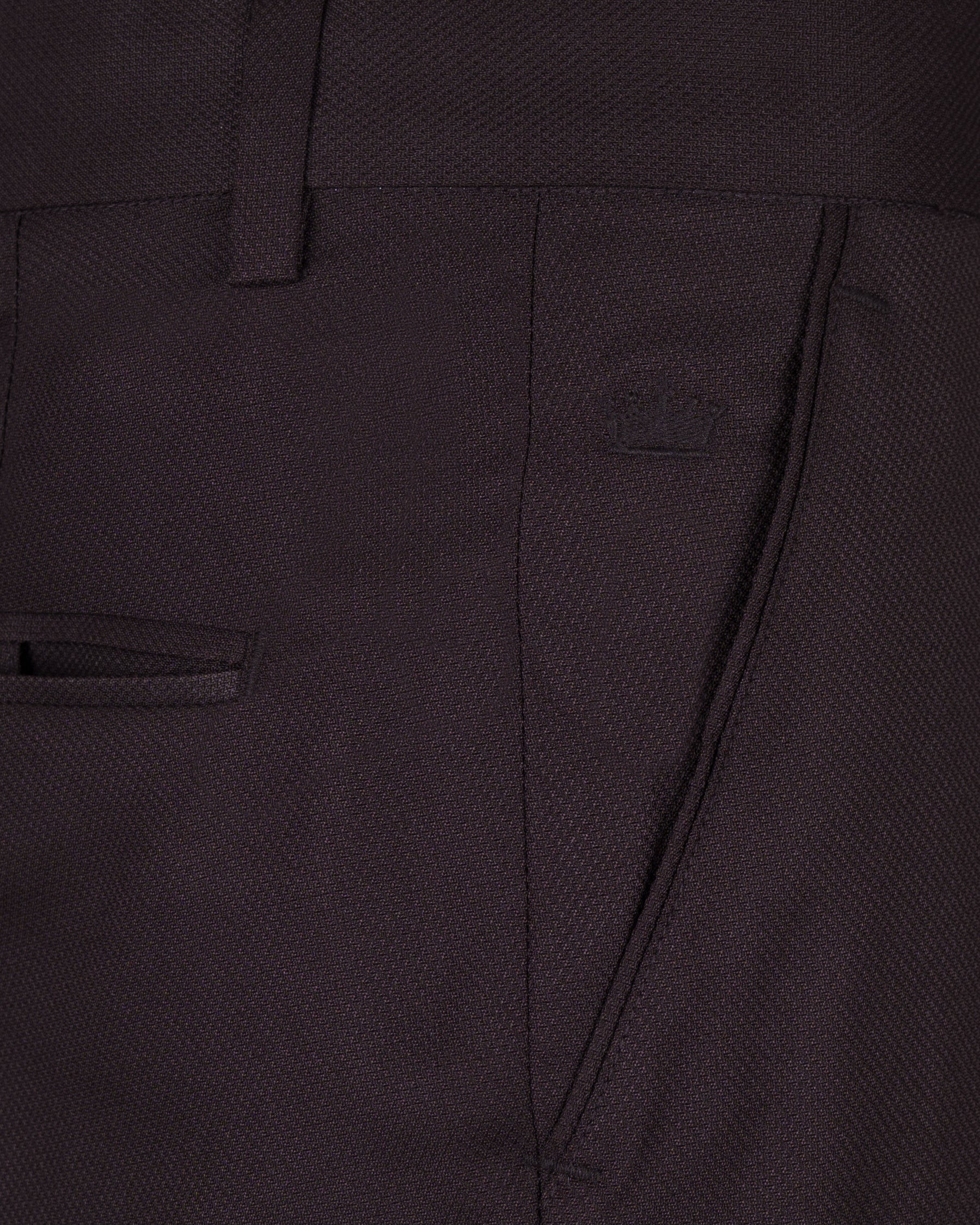 Maroon wool rich Pant