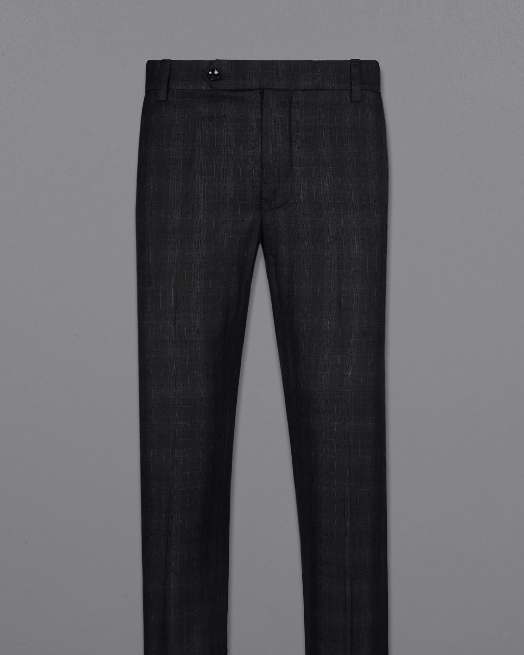 Mine Shaft Black Plaid Wool Rich Pant