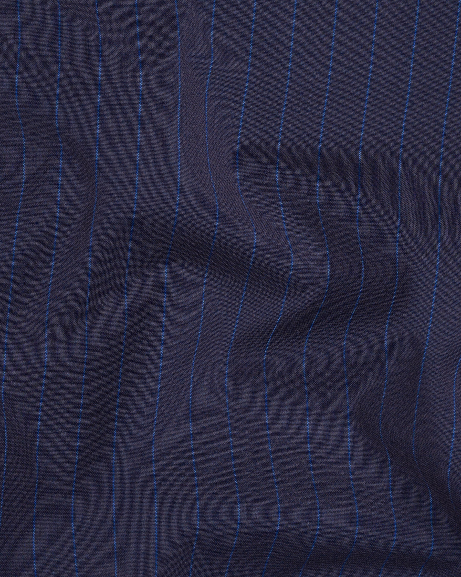 Tuna Blue Striped Wool Rich Pant