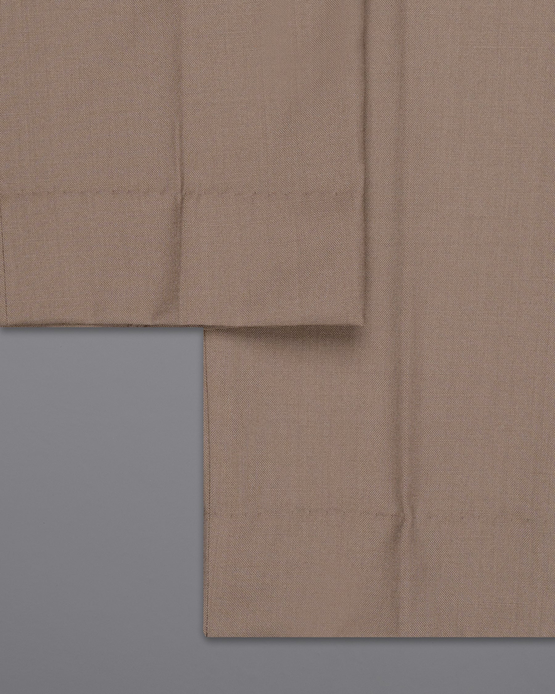 Sand Dune Brown Wool Rich Pant