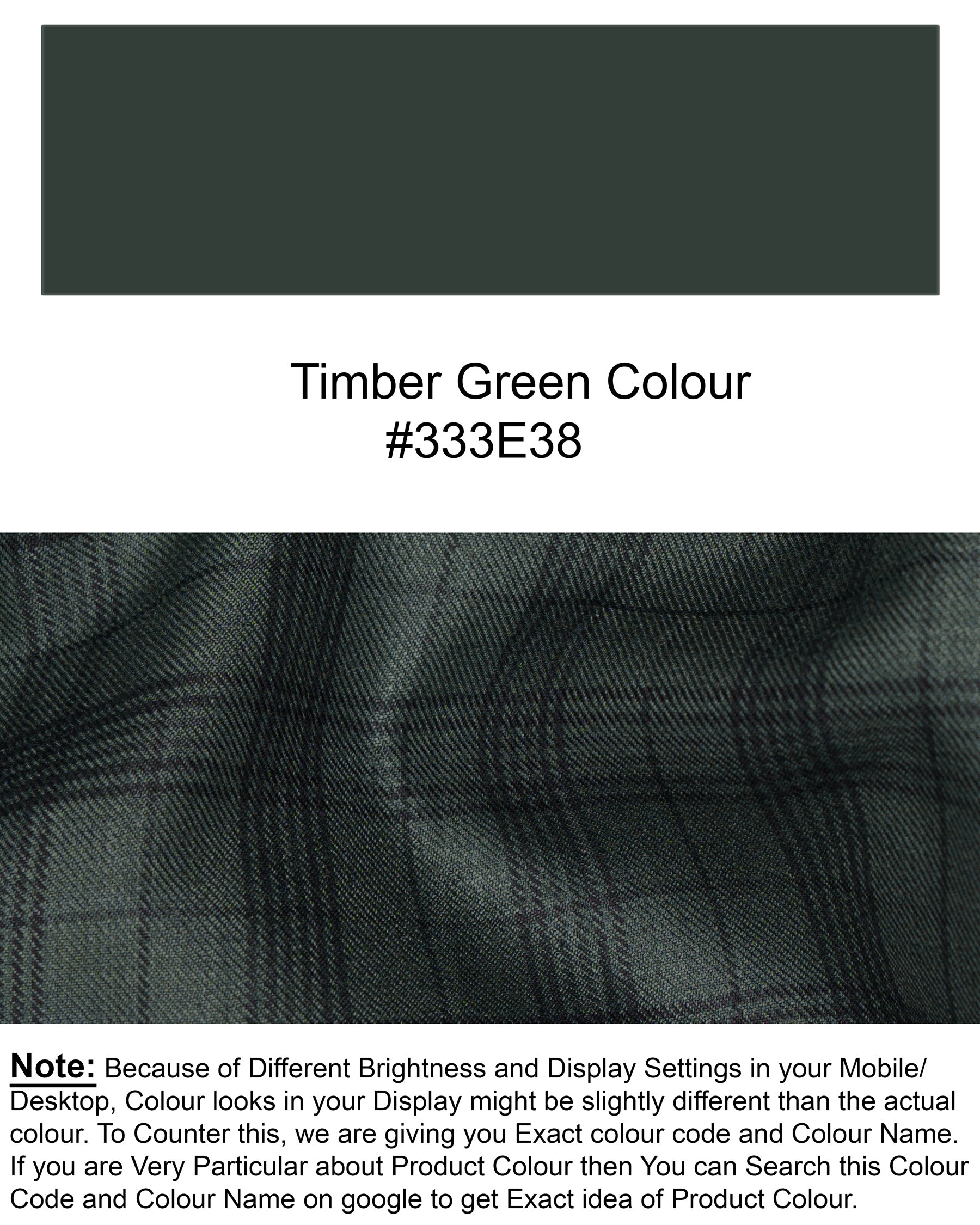 Timber Green Plaid Wool Rich Pant