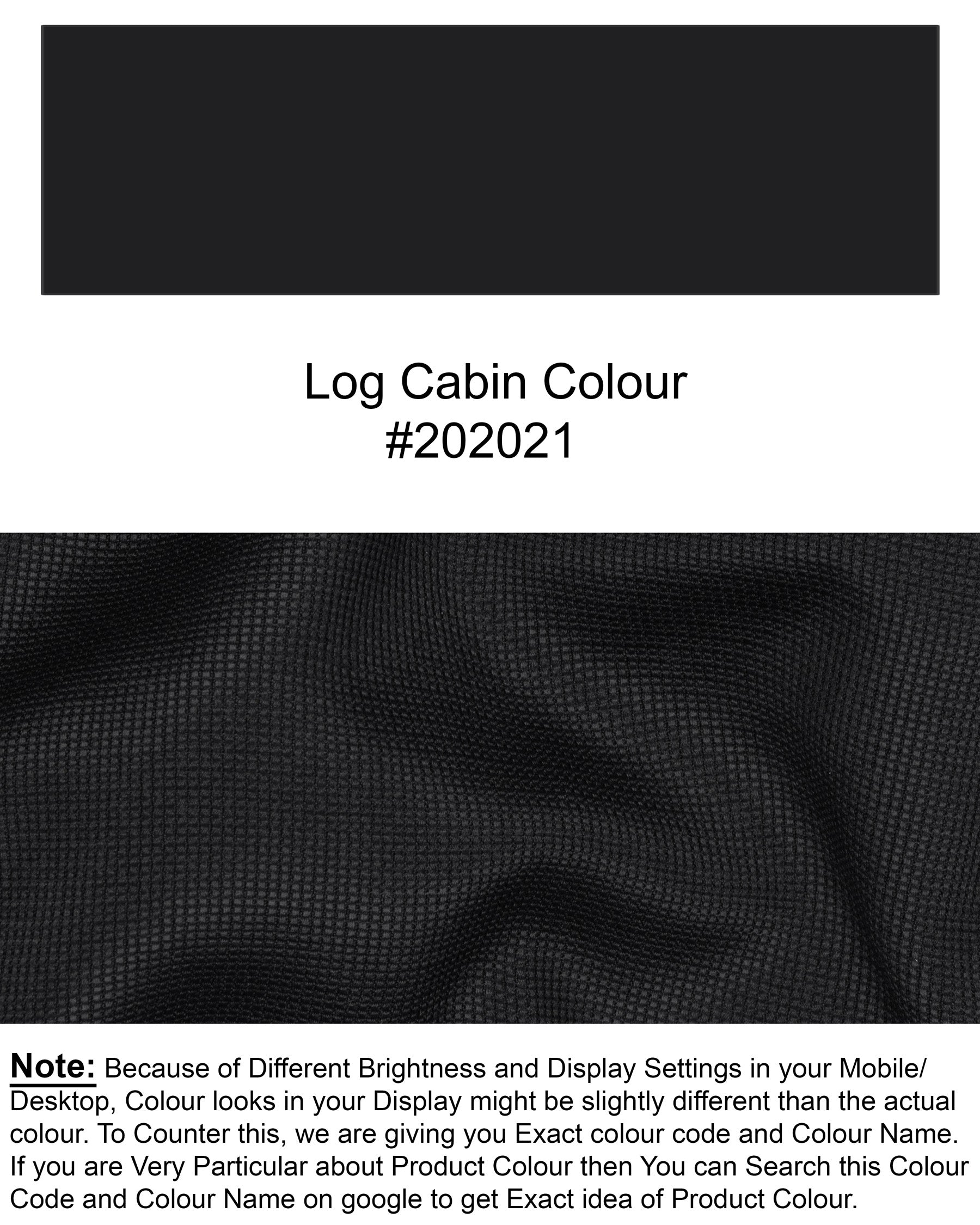 Log Cabin Black Wool Rich Pant T1454-28, T1454-30, T1454-32, T1454-34, T1454-36, T1454-38, T1454-40, T1454-42, T1454-44
