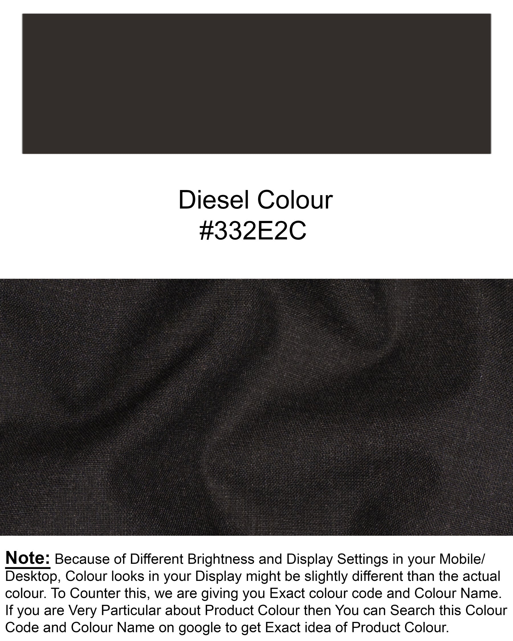 Diesel Black Wool Rich Pant T1460-28, T1460-30, T1460-32, T1460-34, T1460-36, T1460-38, T1460-40, T1460-42, T1460-44