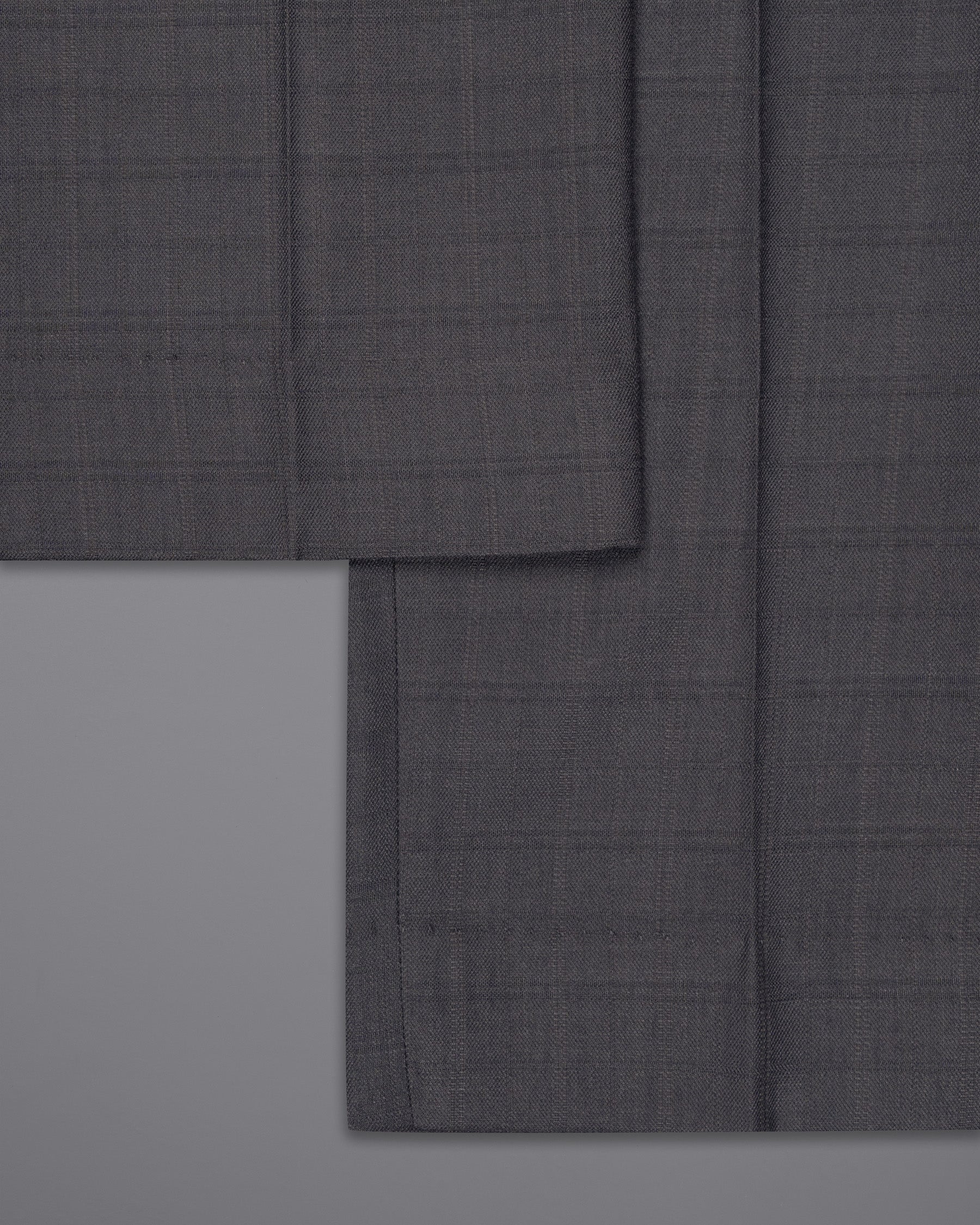 Mulled grey subtle Plaid Wool Rich Pant T1479-28, T1479-30, T1479-32, T1479-34, T1479-36, T1479-38, T1479-40, T1479-42, T1479-44