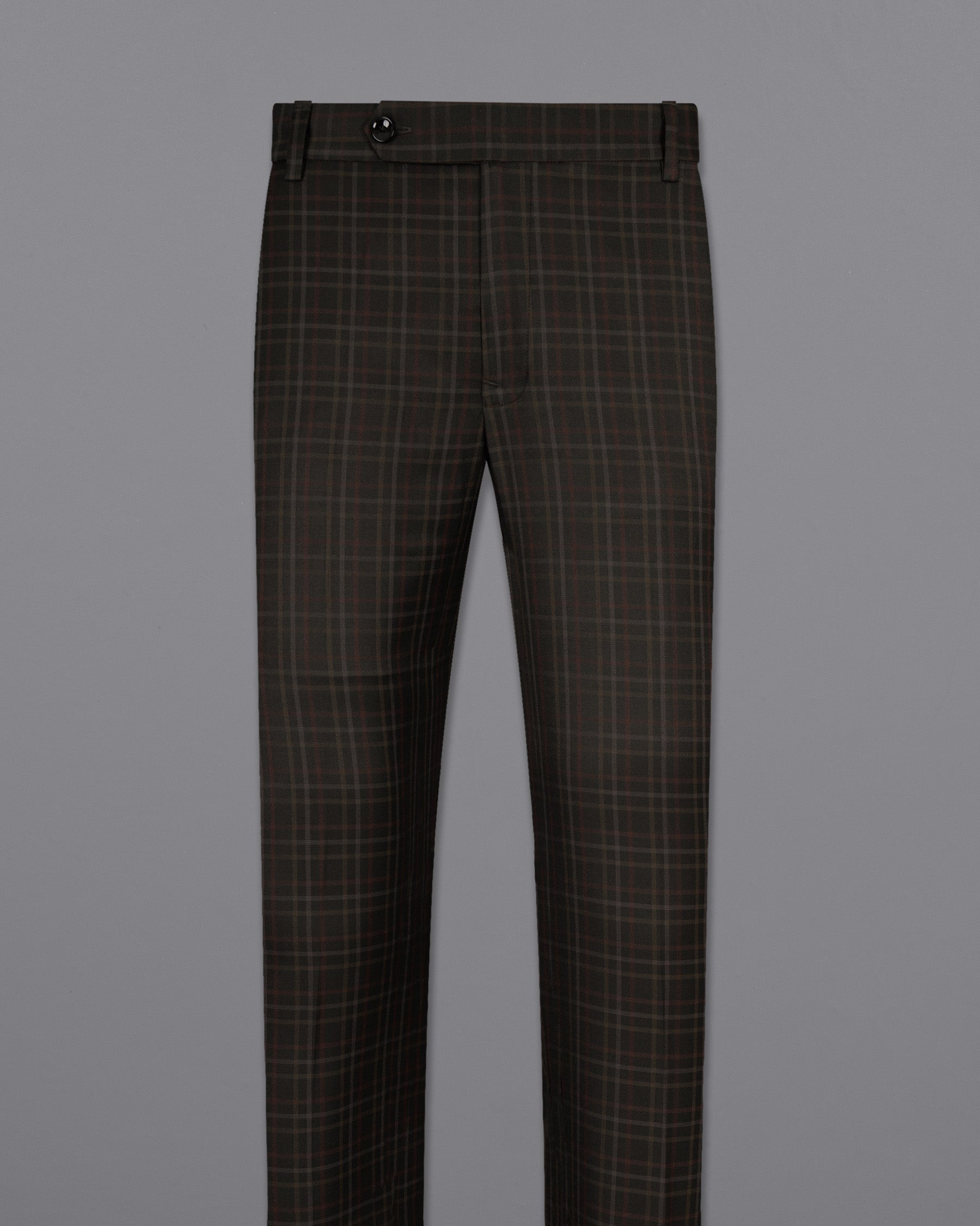 Zeus Black Plaid Wool Rich Pant T1494-28, T1494-30, T1494-32, T1494-34, T1494-36, T1494-38, T1494-40, T1494-42, T1494-44