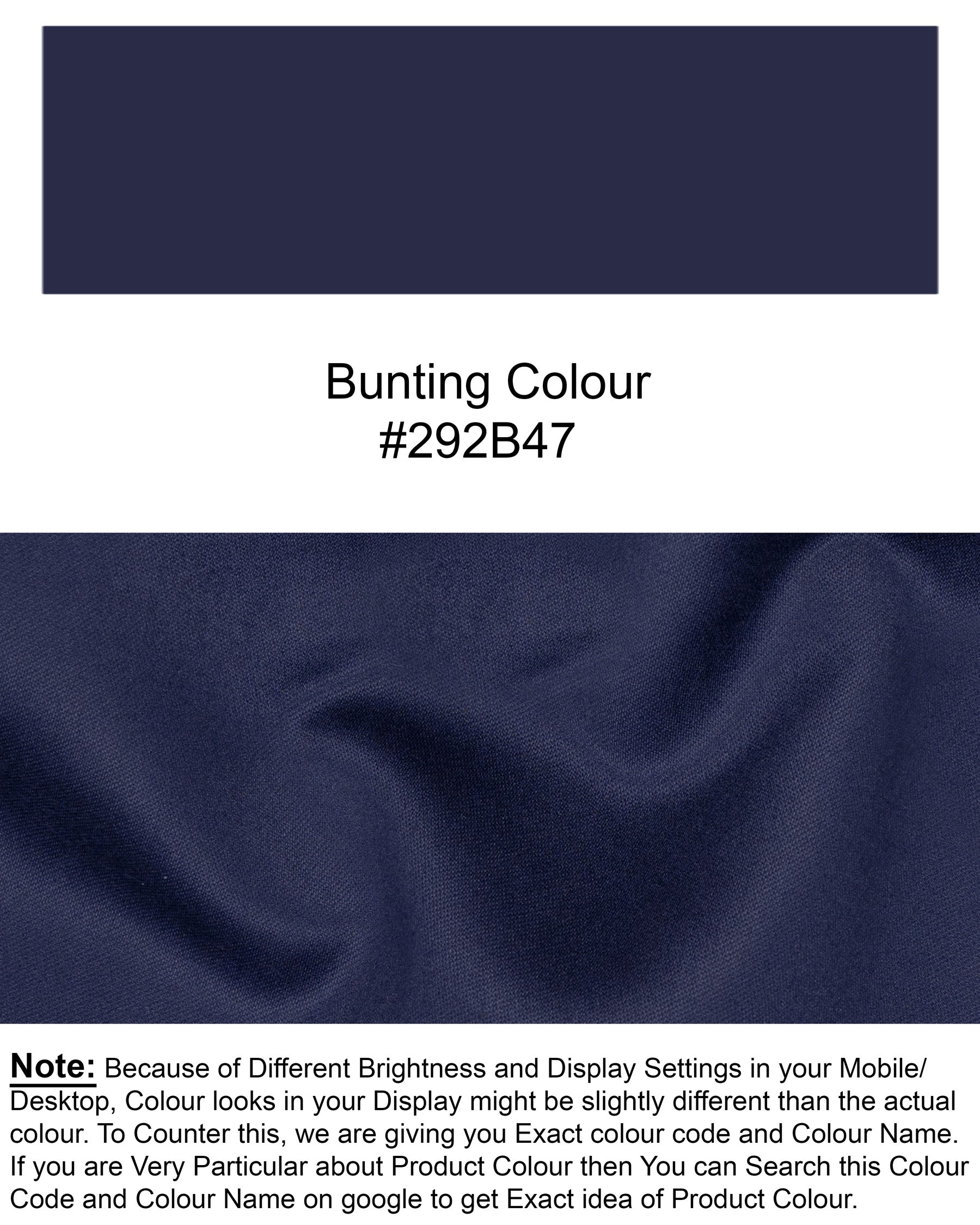 Bunting Blue Wool Rich Pant T1509-28, T1509-30, T1509-32, T1509-34, T1509-36, T1509-38, T1509-40, T1509-42, T1509-44