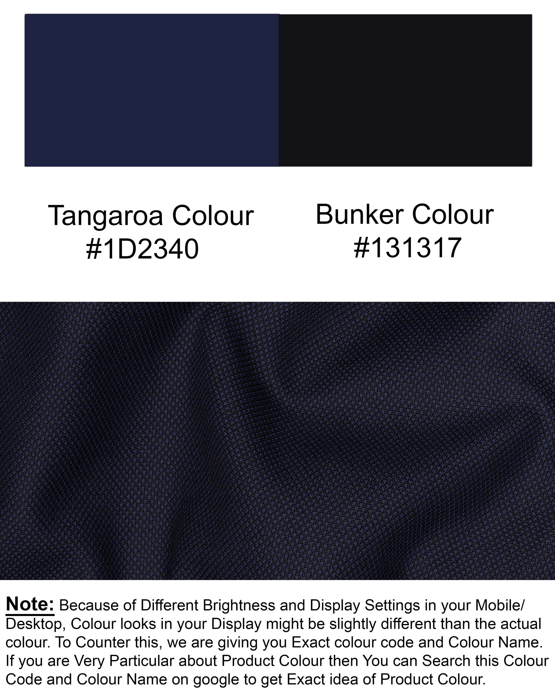 Tagora Blue and Bunker Black Wool Rich Pant T1511-28, T1511-30, T1511-32, T1511-34, T1511-36, T1511-38, T1511-40, T1511-42, T1511-44