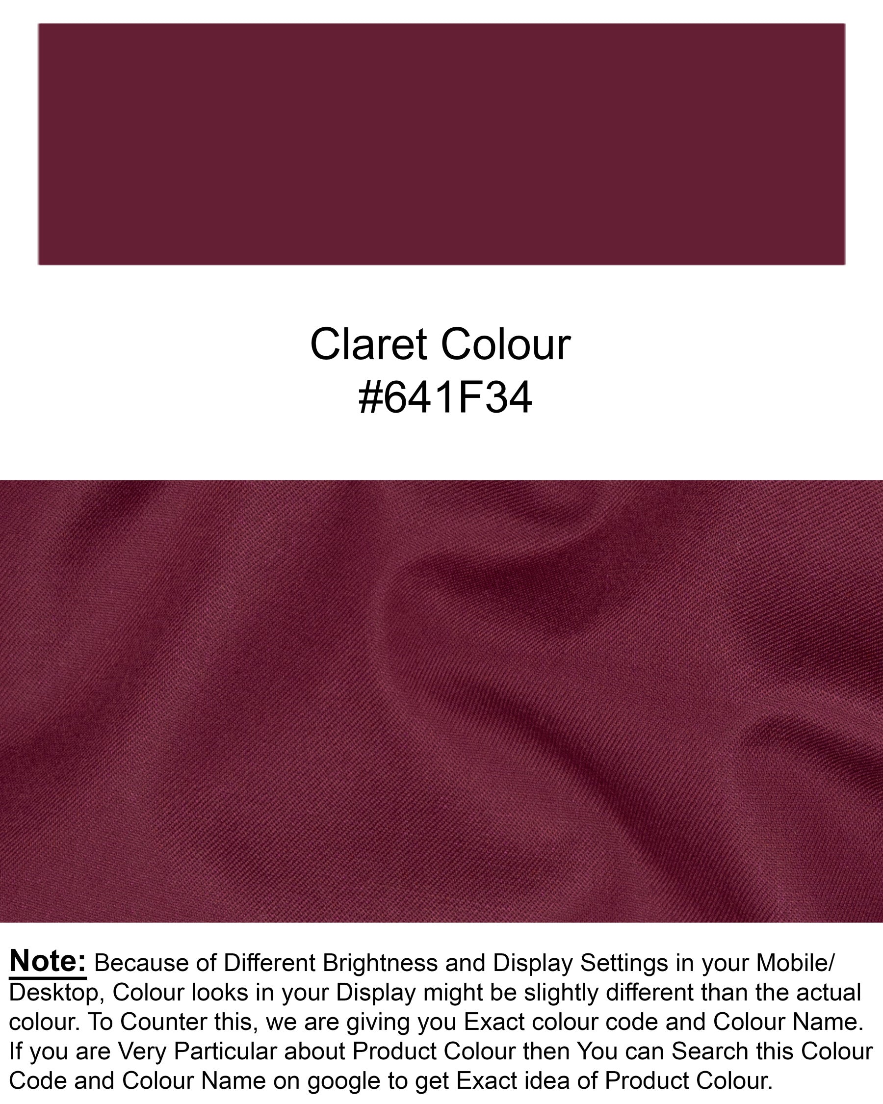 Claret Woolrich Pant T1520-28, T1520-30, T1520-32, T1520-34, T1520-36, T1520-38, T1520-40, T1520-42, T1520-44