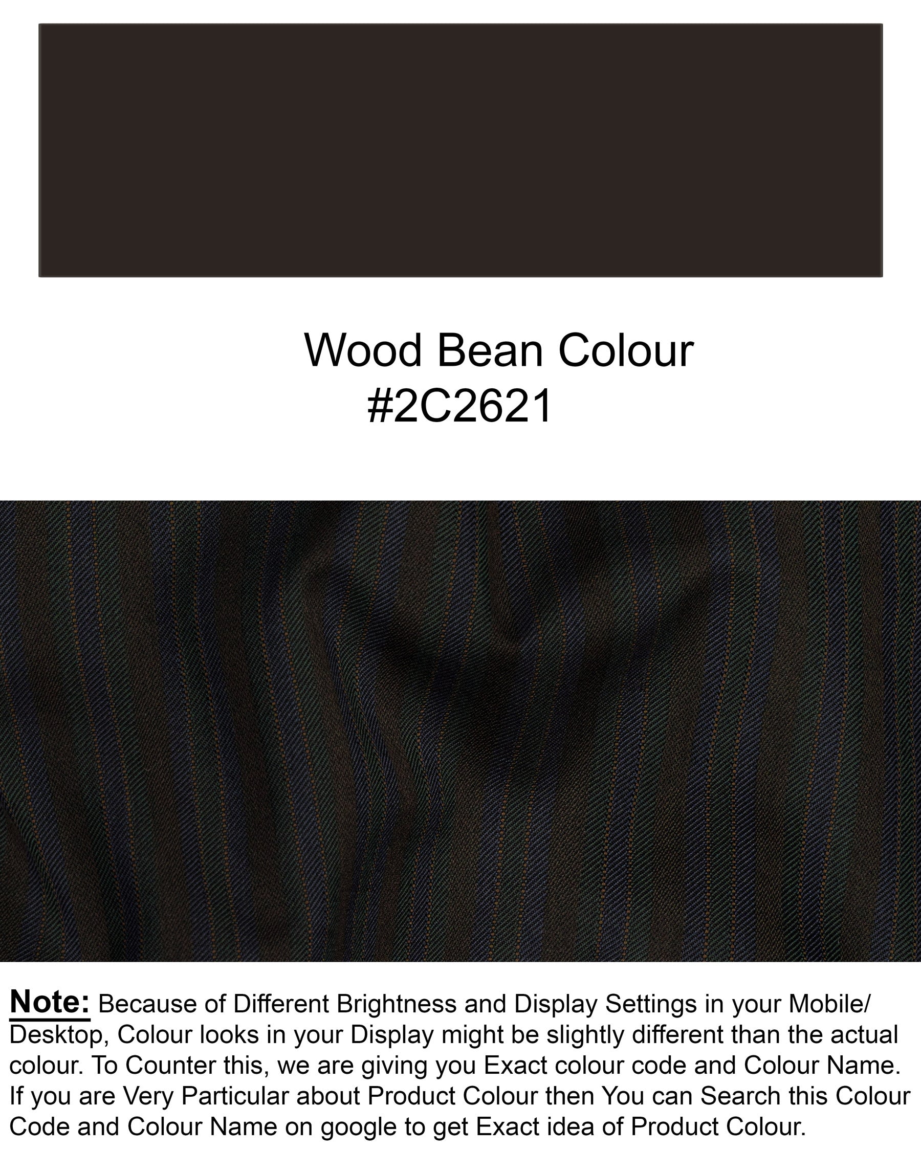 Wood Bean Striped Wool Rich Pant T1535-28, T1535-30, T1535-32, T1535-34, T1535-36, T1535-38, T1535-40, T1535-42, T1535-44