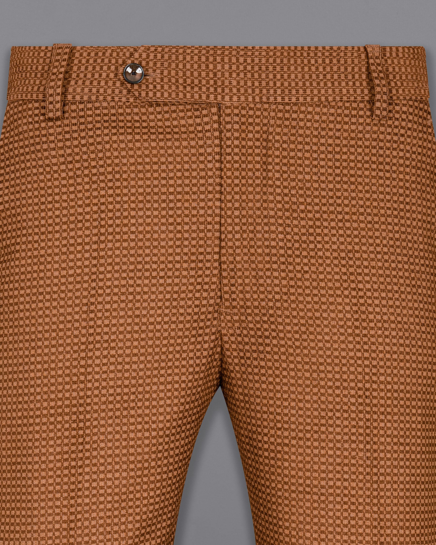 Cape Palliser Brown Velvet Corduroy Box patterned Sports Pant T1553-28, T1553-30, T1553-32, T1553-34, T1553-36, T1553-38, T1553-40, T1553-42, T1553-44