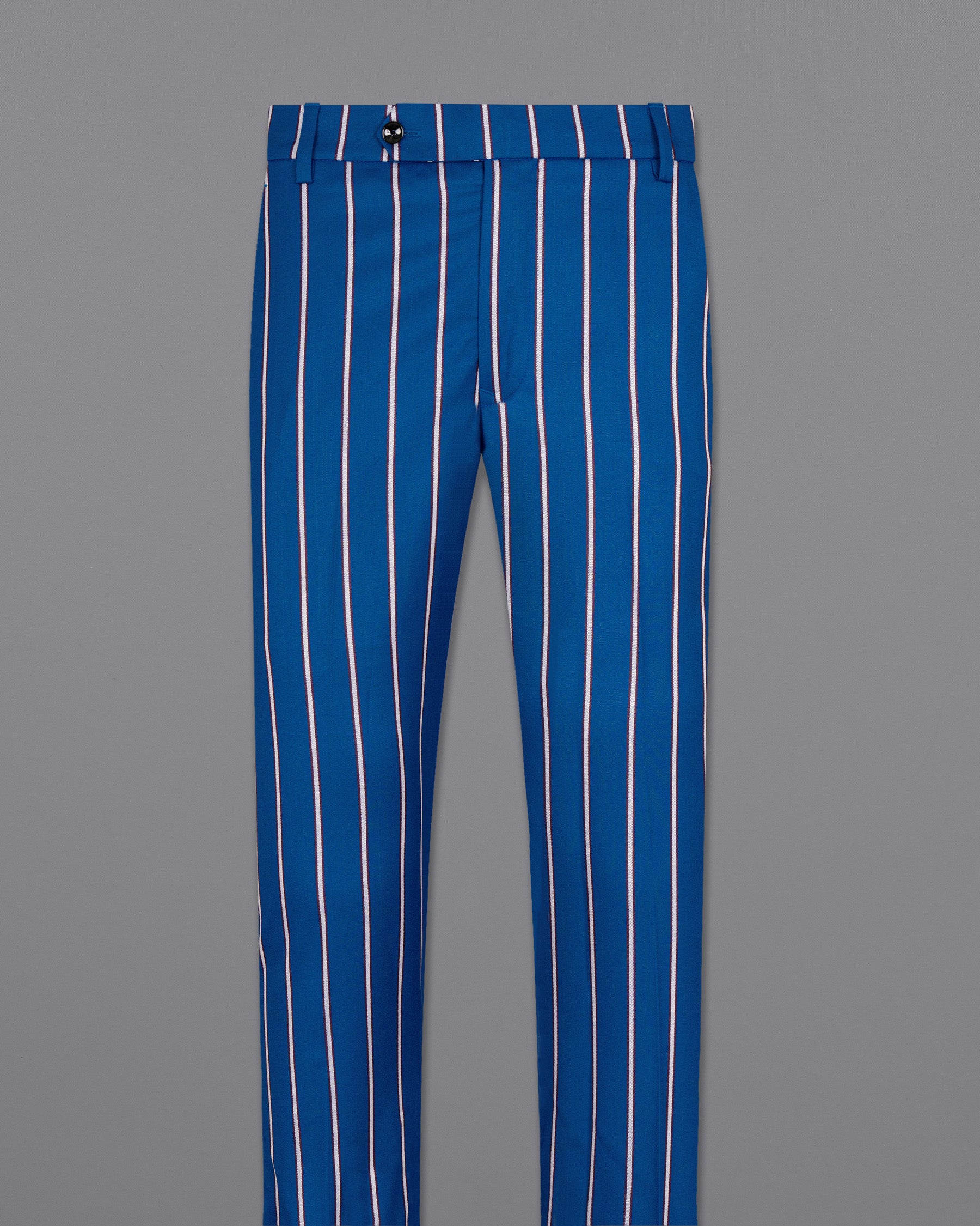 Cerulean Blue Striped Woolrich Pant T1555-28, T1555-30, T1555-32, T1555-34, T1555-36, T1555-38, T1555-40, T1555-42, T1555-44