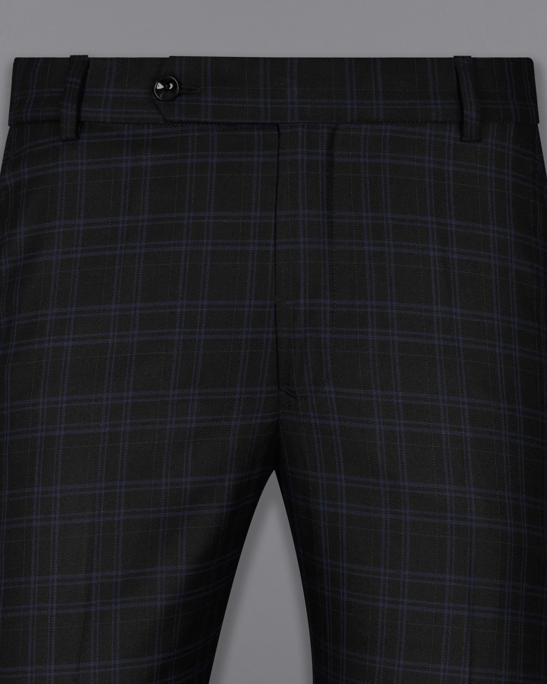 Jet Black and Valhalla Violet Plaid Woolrich Pant T1556-28, T1556-30, T1556-32, T1556-34, T1556-36, T1556-38, T1556-40, T1556-42, T1556-44