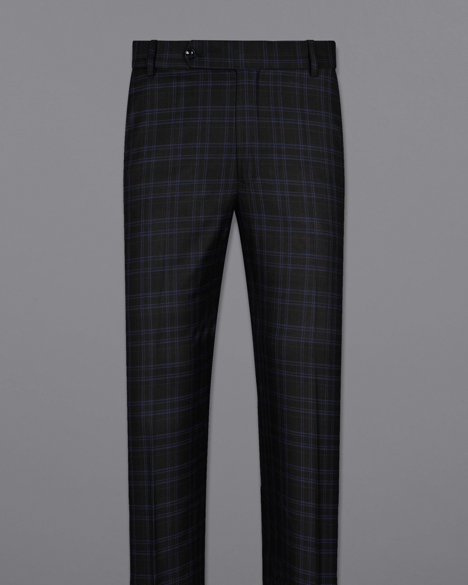 Jet Black and Valhalla Violet Plaid Woolrich Pant