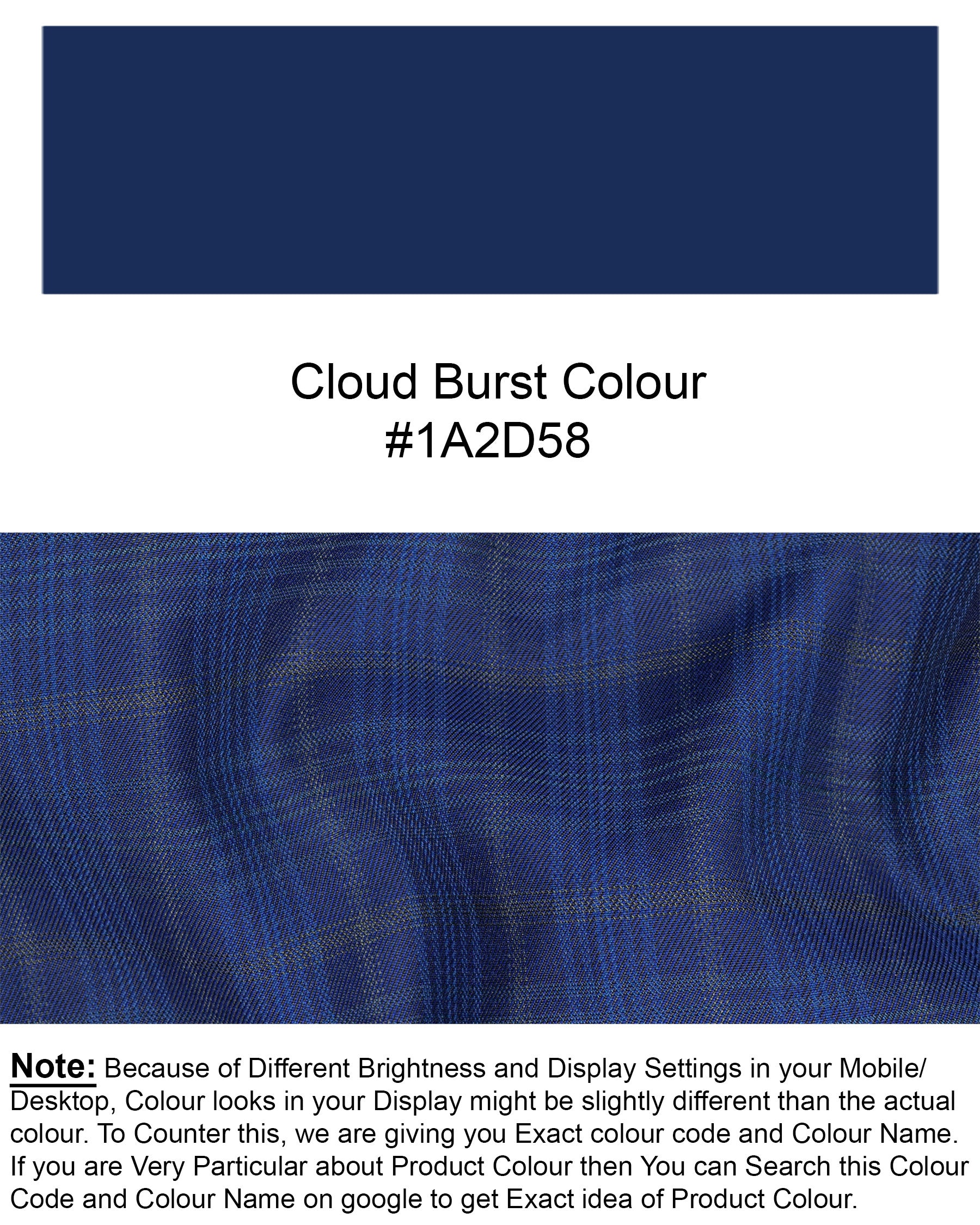 Cloud Burst Blue Plaid Wool Rich Pant T1592-28, T1592-30, T1592-32, T1592-34, T1592-36, T1592-38, T1592-40, T1592-42, T1592-44