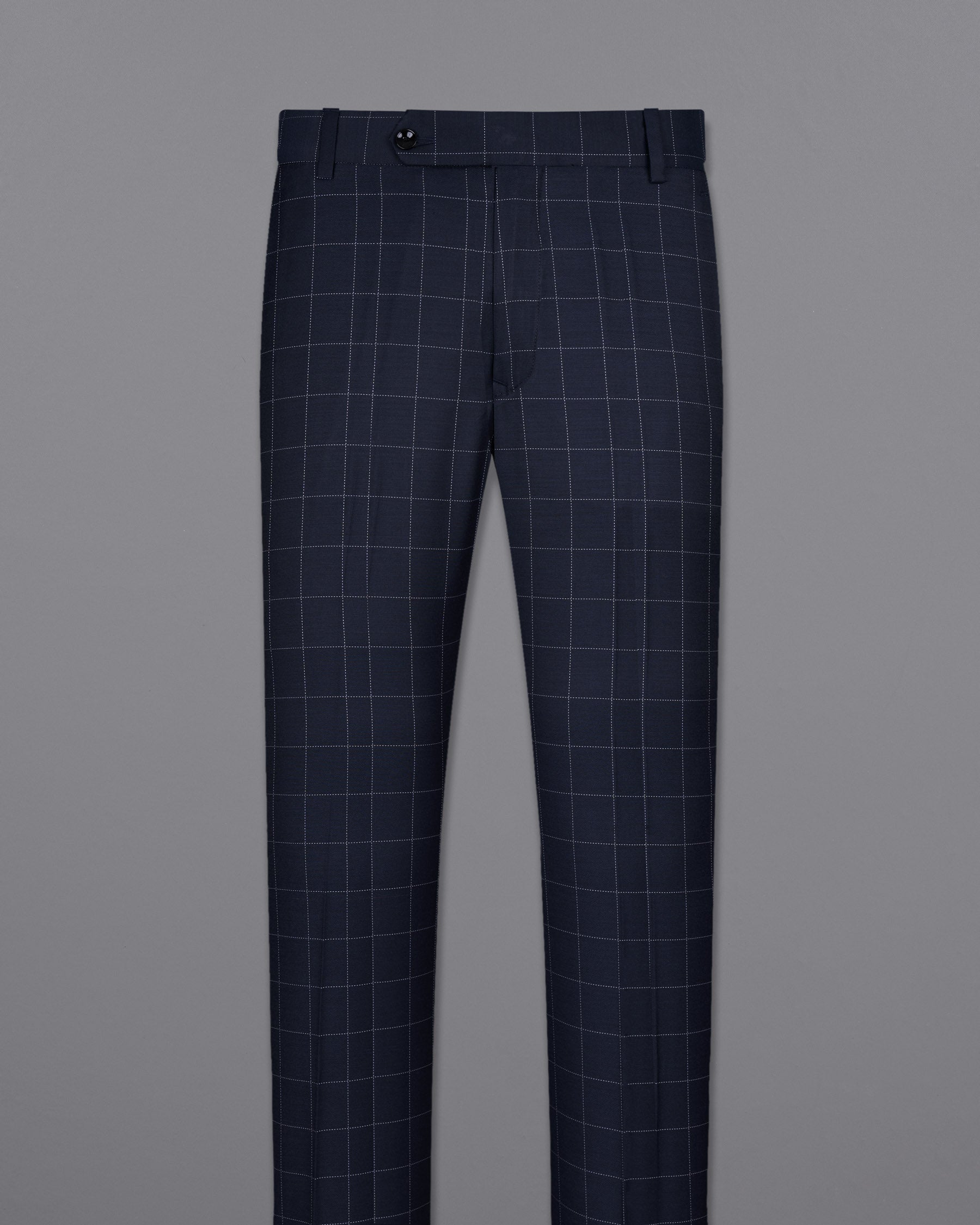 Shark Blue windowpane Wool Rich Pant T1594-28, T1594-30, T1594-32, T1594-34, T1594-36, T1594-38, T1594-40, T1594-42, T1594-44