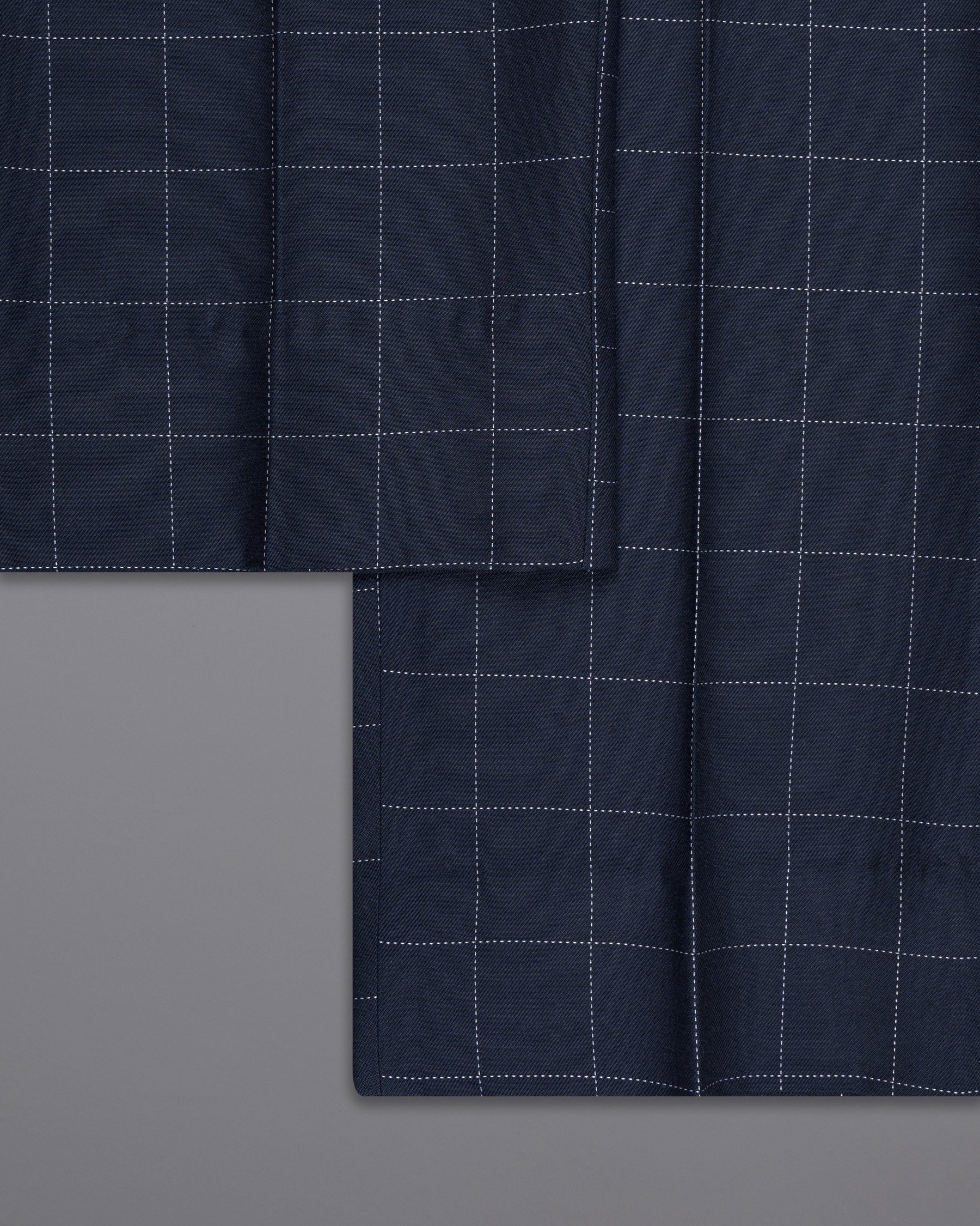 Shark Blue windowpane Wool Rich Pant T1594-28, T1594-30, T1594-32, T1594-34, T1594-36, T1594-38, T1594-40, T1594-42, T1594-44