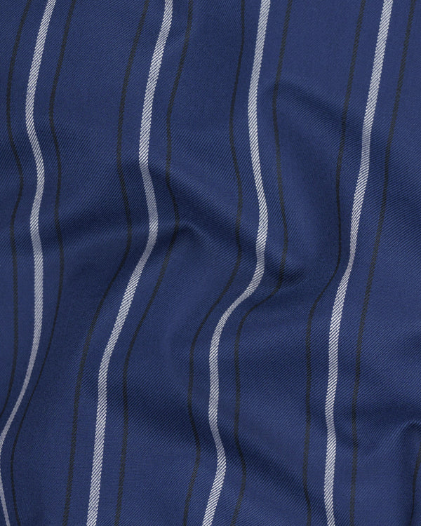 Rhino Blue Striped Wool Rich Pant T1596-28, T1596-30, T1596-32, T1596-34, T1596-36, T1596-38, T1596-40, T1596-42, T1596-44