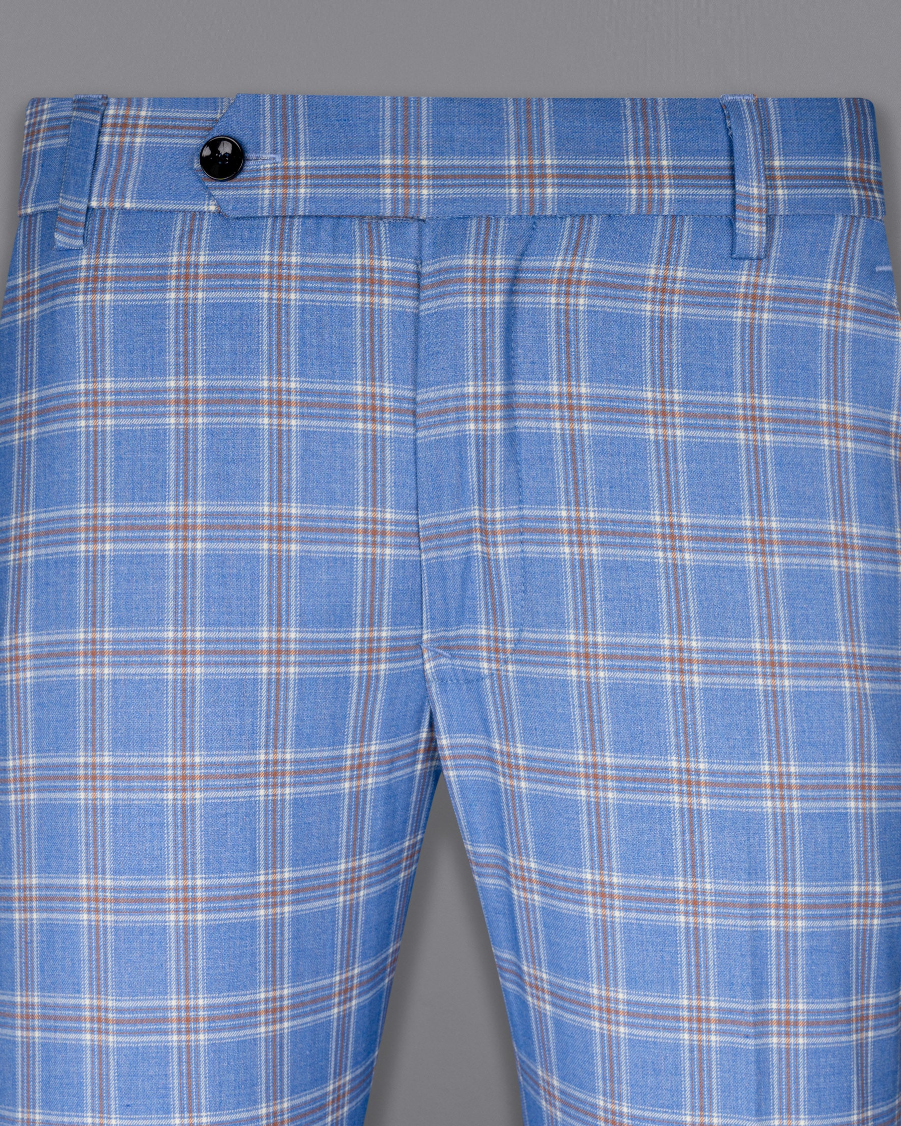 Ship Cove Blue Super fine Windowpane Wool Rich Pant T1609-28, T1609-30, T1609-32, T1609-34, T1609-36, T1609-38, T1609-40, T1609-42, T1609-44