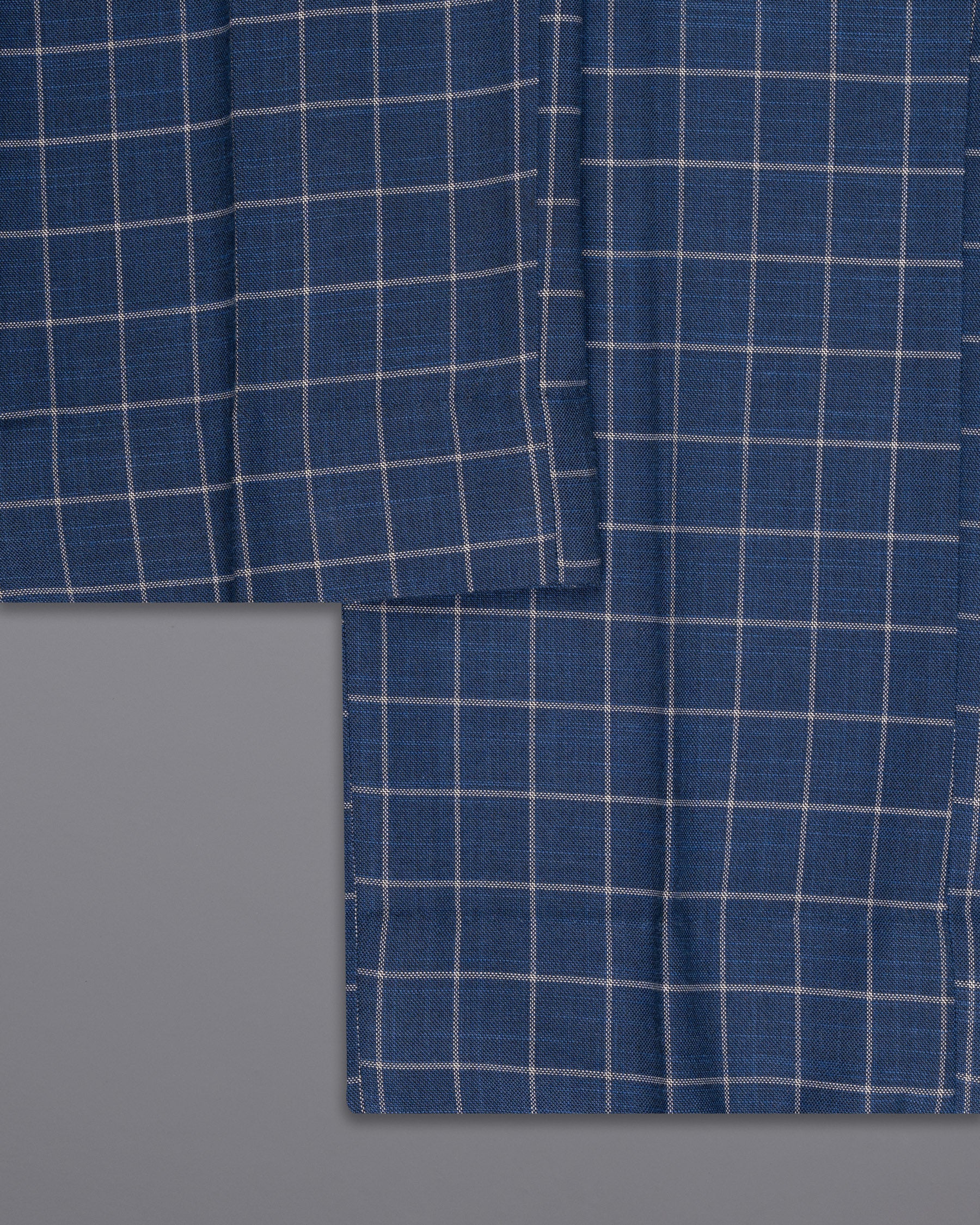 Rhino Blue Super fine Checkered Premium Cotton Pant T1622-28, T1622-30, T1622-32, T1622-34, T1622-36, T1622-38, T1622-40, T1622-42, T1622-44