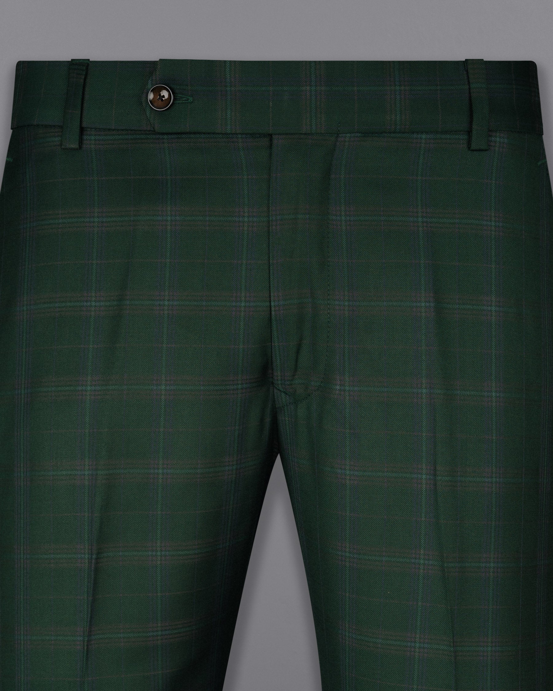 Celtic Green Super fine Plaid Woolrich Pant T1629-28, T1629-30, T1629-32, T1629-34, T1629-36, T1629-38, T1629-40, T1629-42, T1629-44