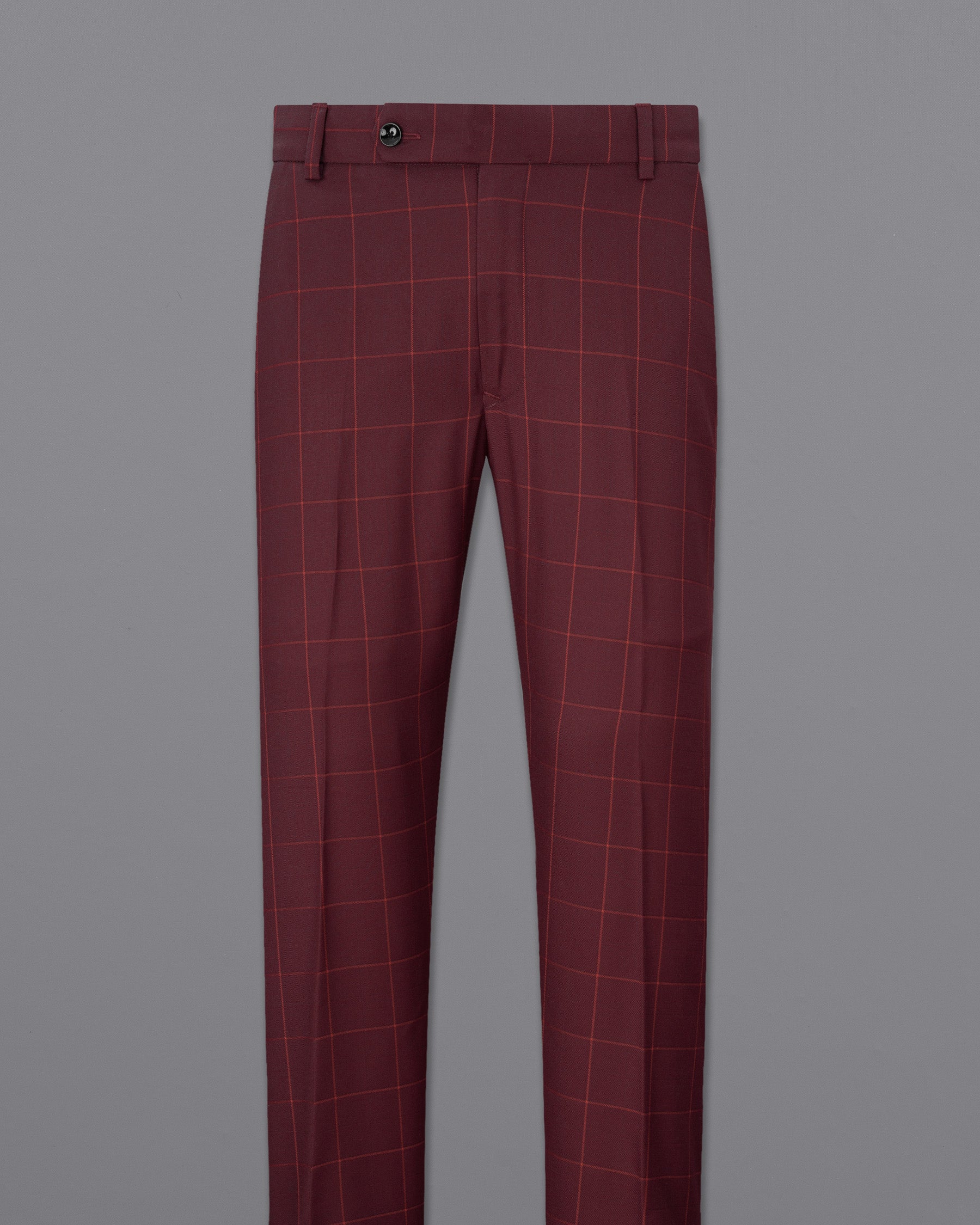 Maroon Oak Windowpane Pant