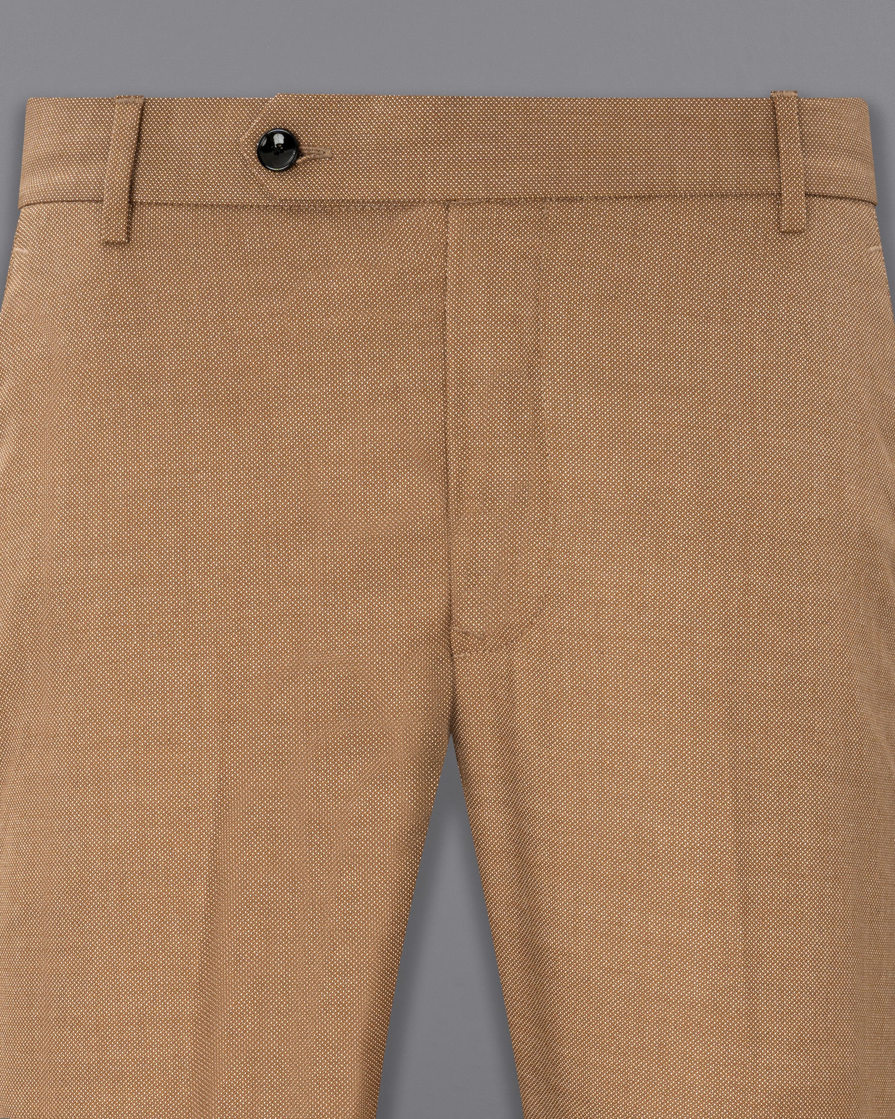 Brownish Dobby Textured Pant