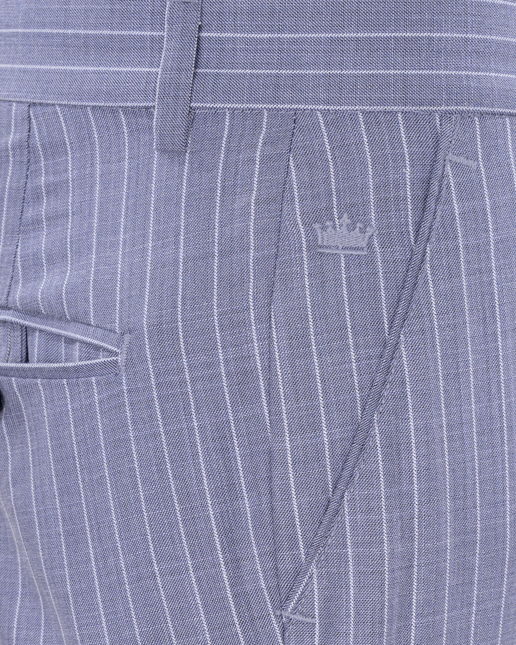 Glaucous Blue Striped Pant