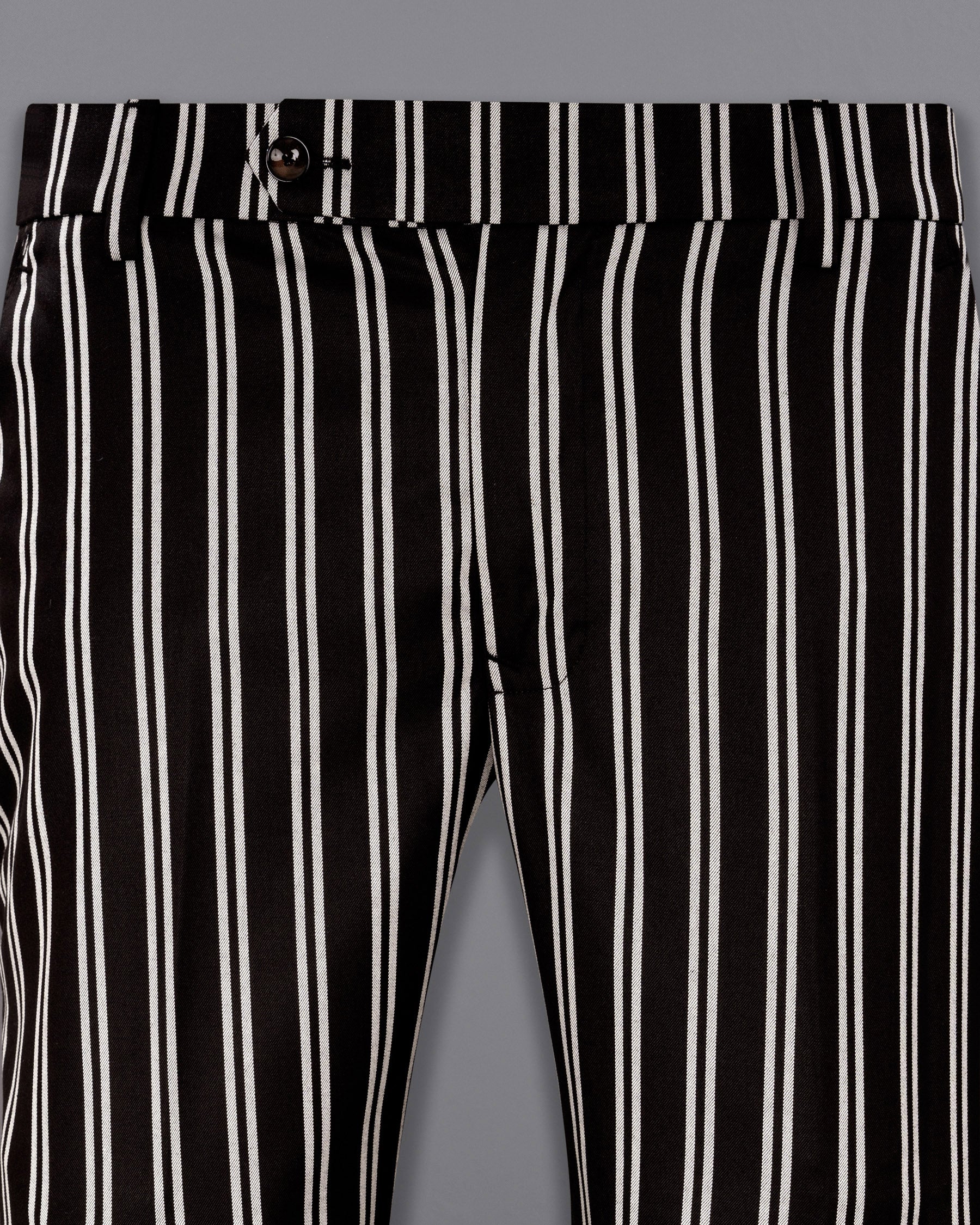 Jade Black Striped Pant