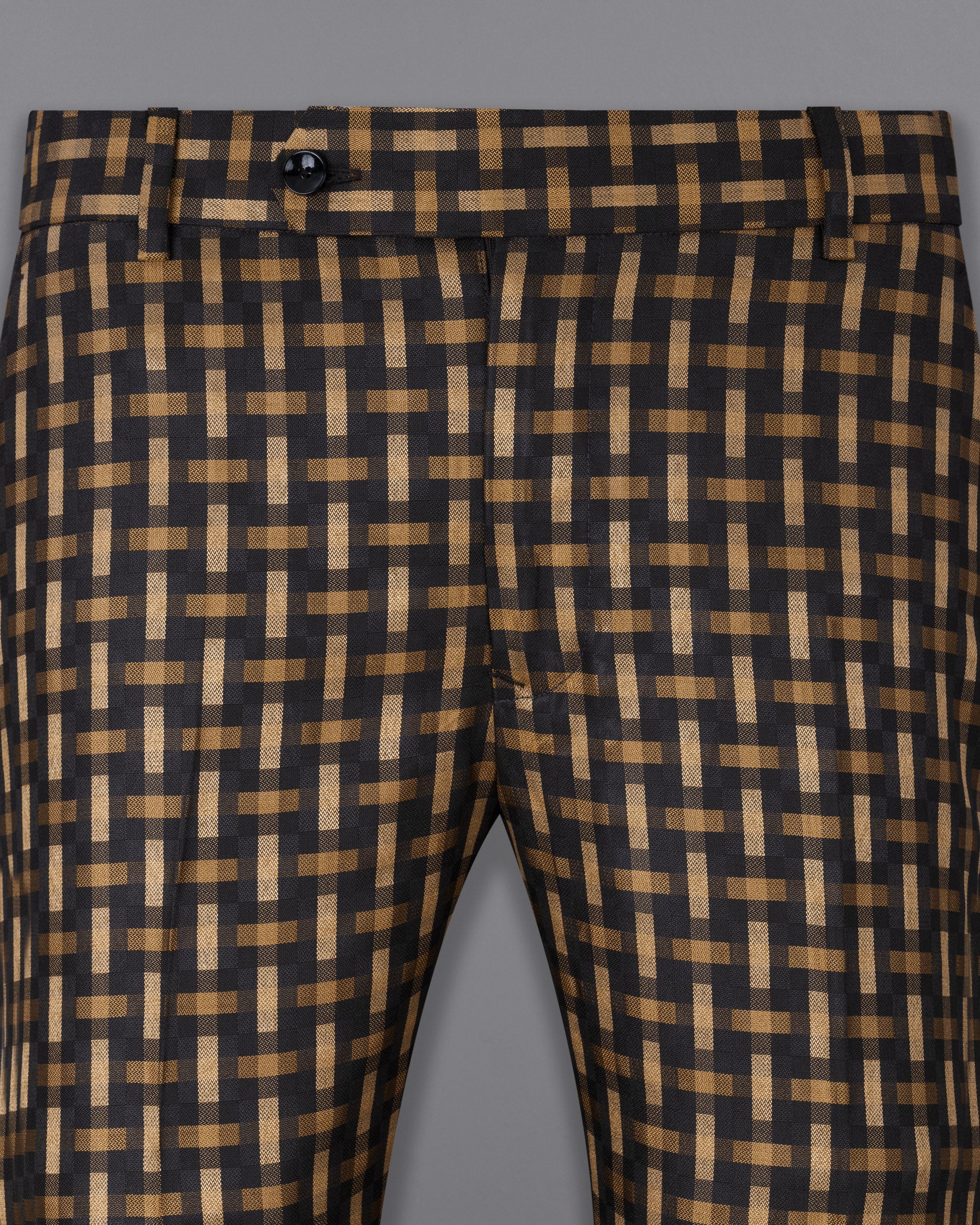 Smoky Black and Harvest Gold Plaid Pant