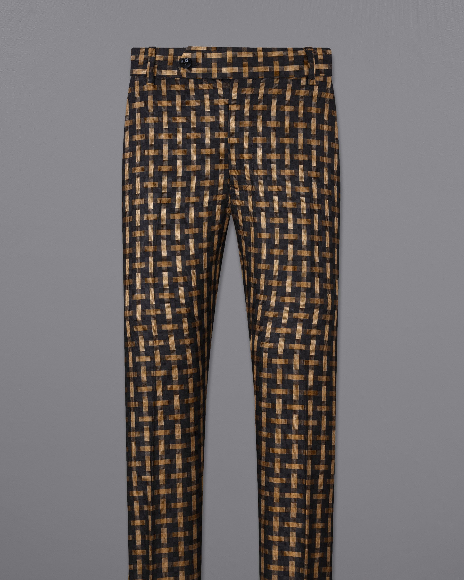 Smoky Black and Harvest Gold Plaid Pant