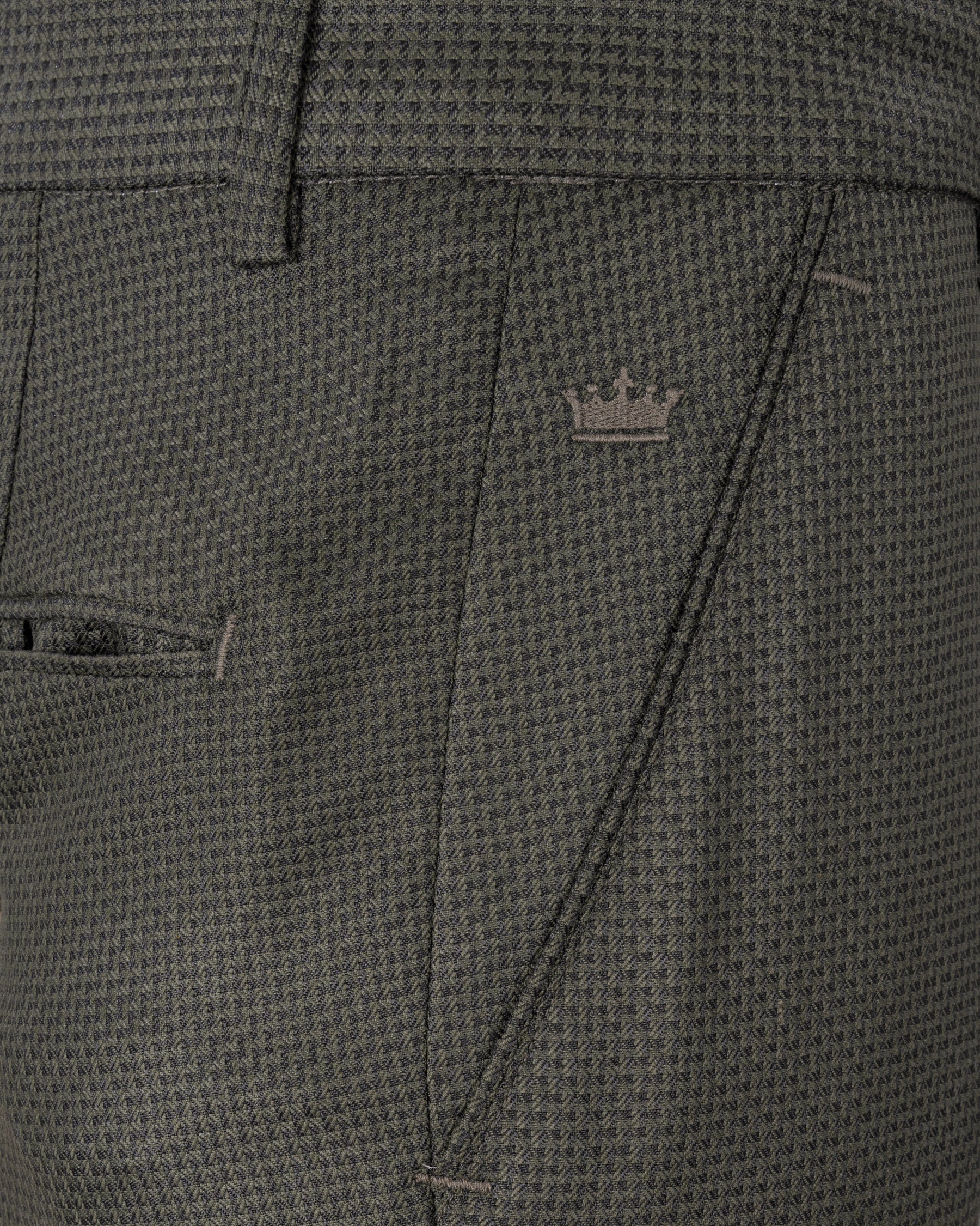 Baltic Sea Rhombus Textured Pant