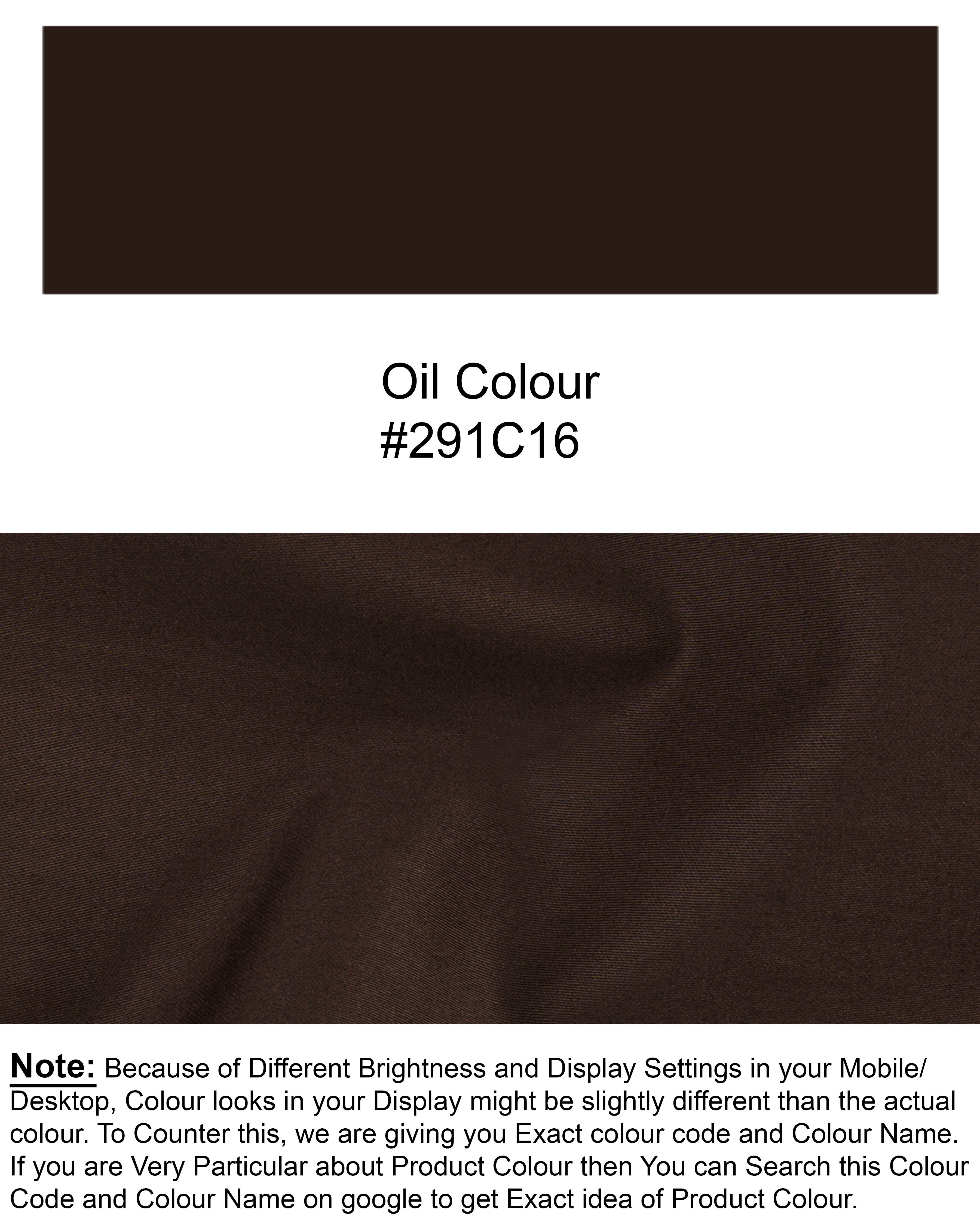 Oil Brown Belt Closure Pant T1748-28, T1748-30, T1748-32, T1748-34, T1748-36, T1748-38, T1748-40, T1748-42, T1748-44