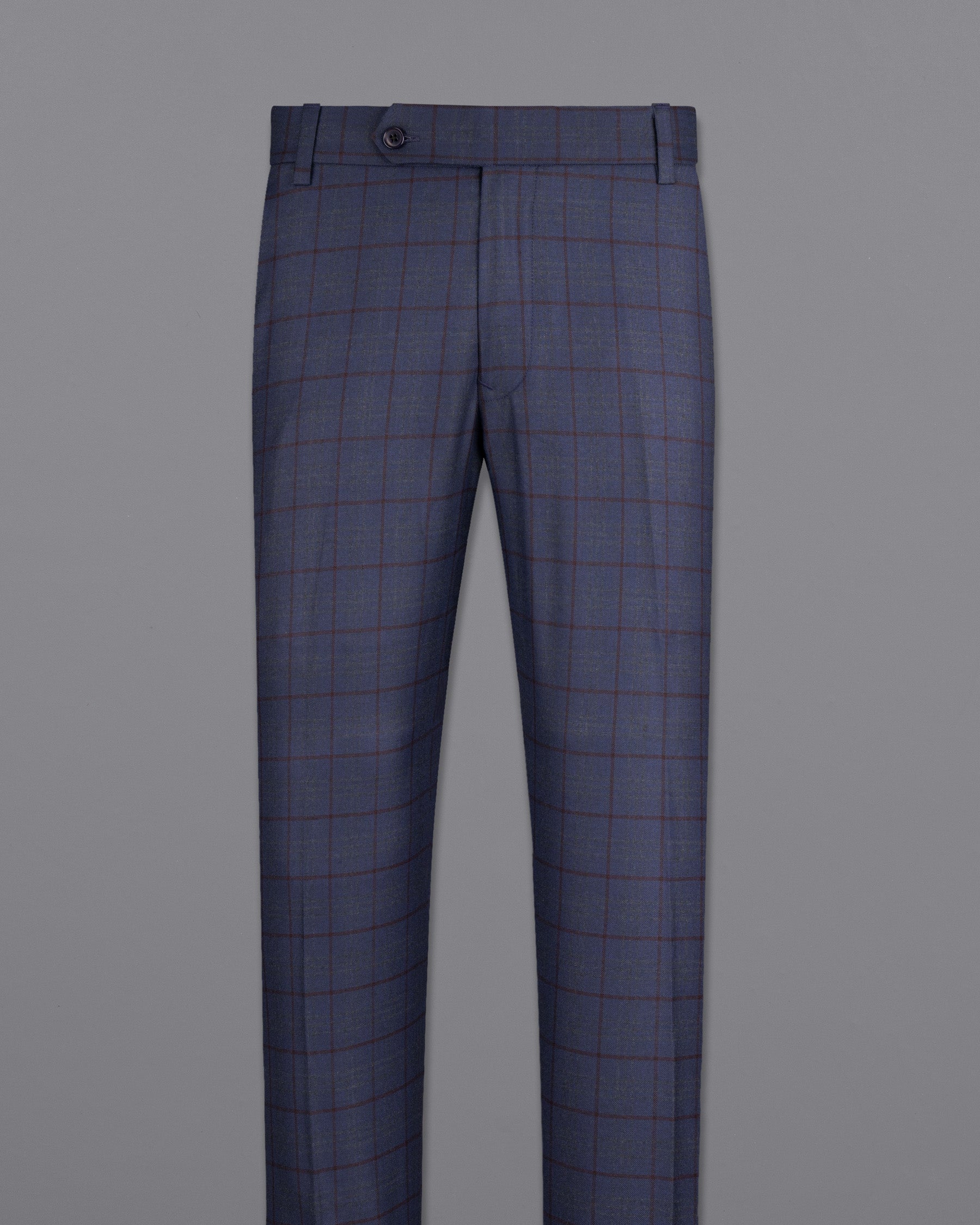 River Bed Blue Windowpane Pant T1771-28, T1771-30, T1771-32, T1771-34, T1771-36, T1771-38, T1771-40, T1771-42, T1771-44