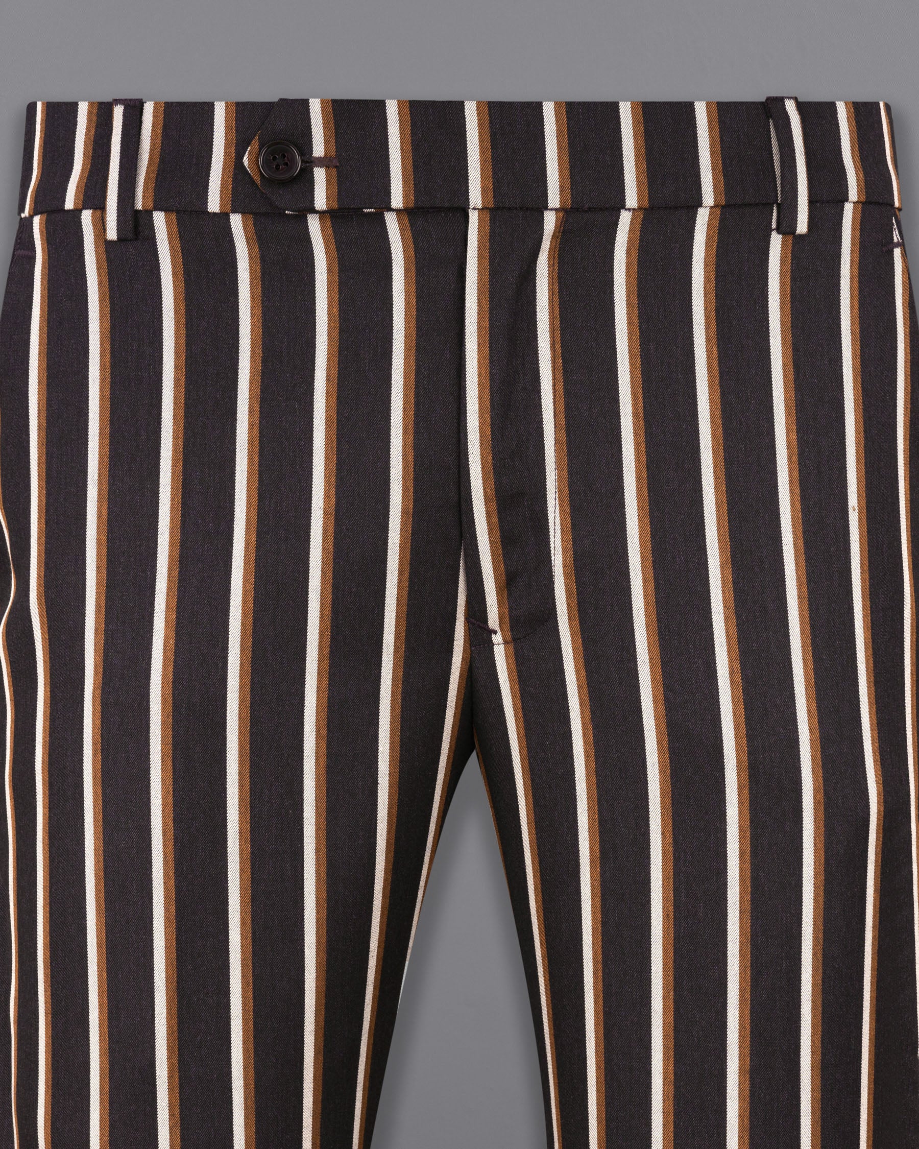 Thunder Brown Striped Pant T1777-28, T1777-30, T1777-32, T1777-34, T1777-36, T1777-38, T1777-40, T1777-42, T1777-44