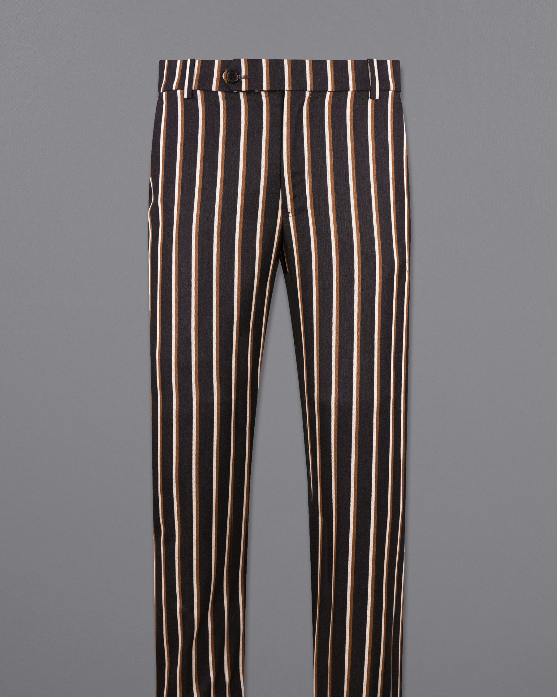 Thunder Brown Striped Pant T1777-28, T1777-30, T1777-32, T1777-34, T1777-36, T1777-38, T1777-40, T1777-42, T1777-44