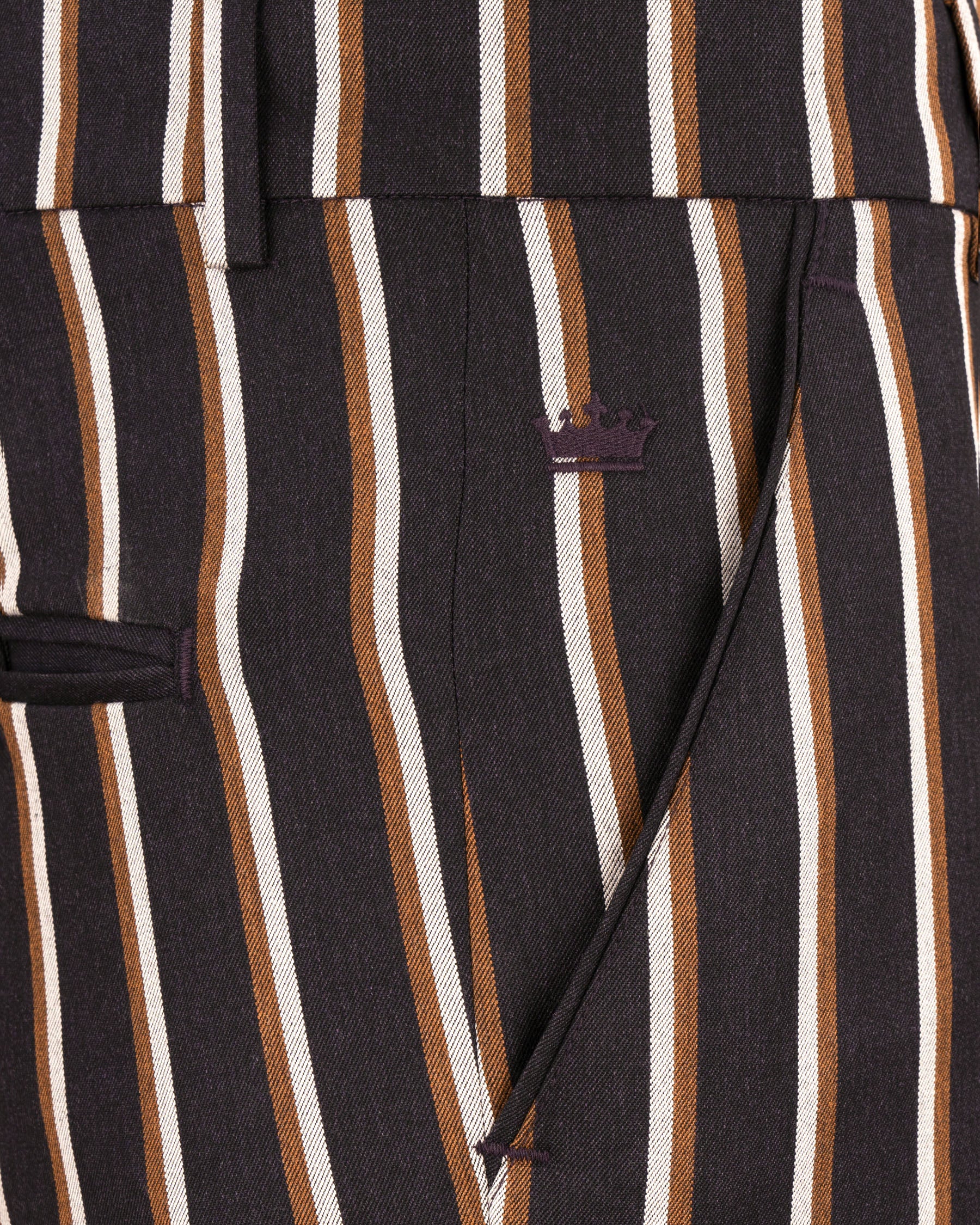 Thunder Brown Striped Pant T1777-28, T1777-30, T1777-32, T1777-34, T1777-36, T1777-38, T1777-40, T1777-42, T1777-44