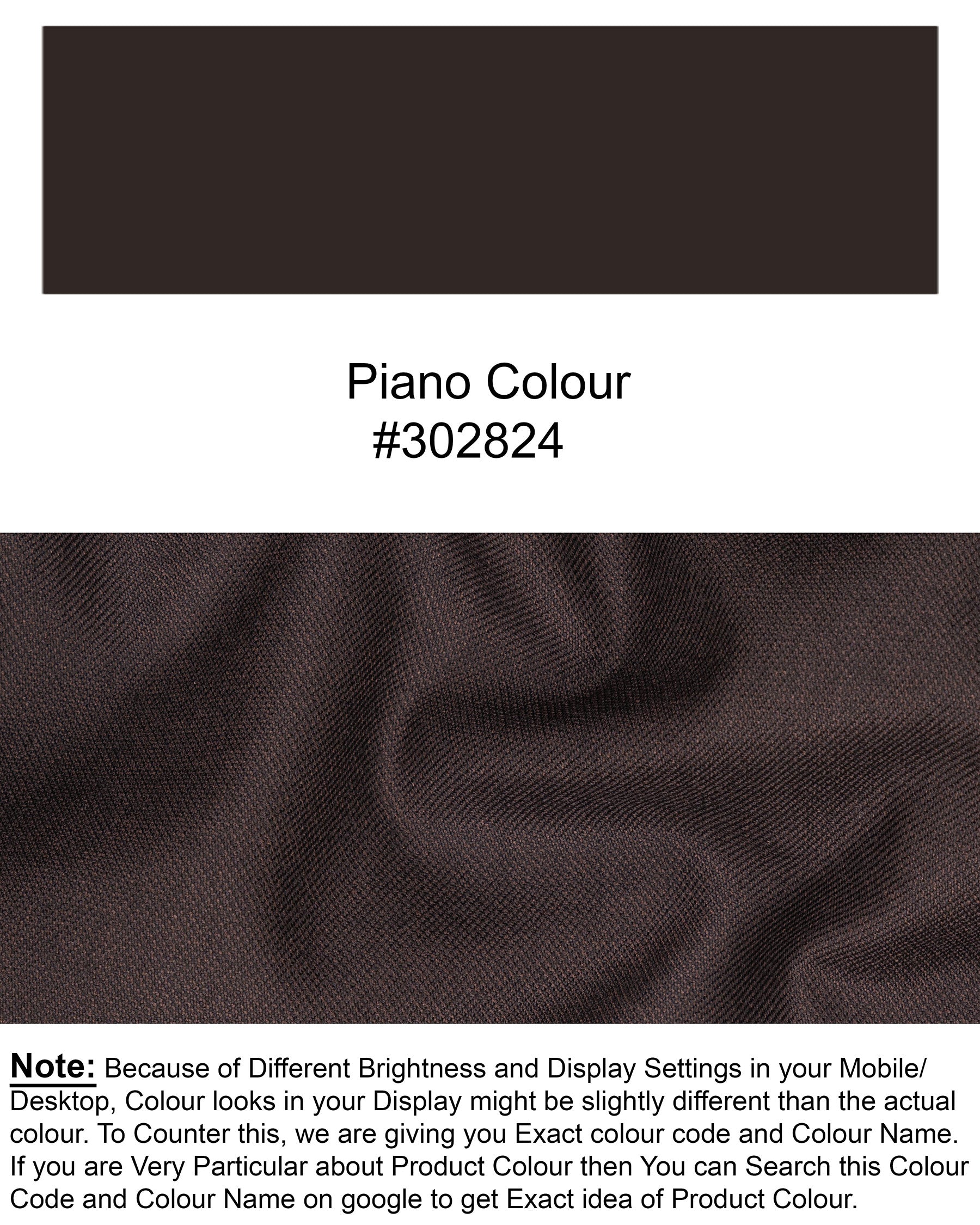 Piano Brown Pant T1829-28, T1829-30, T1829-32, T1829-34, T1829-36, T1829-38, T1829-40, T1829-42, T1829-44