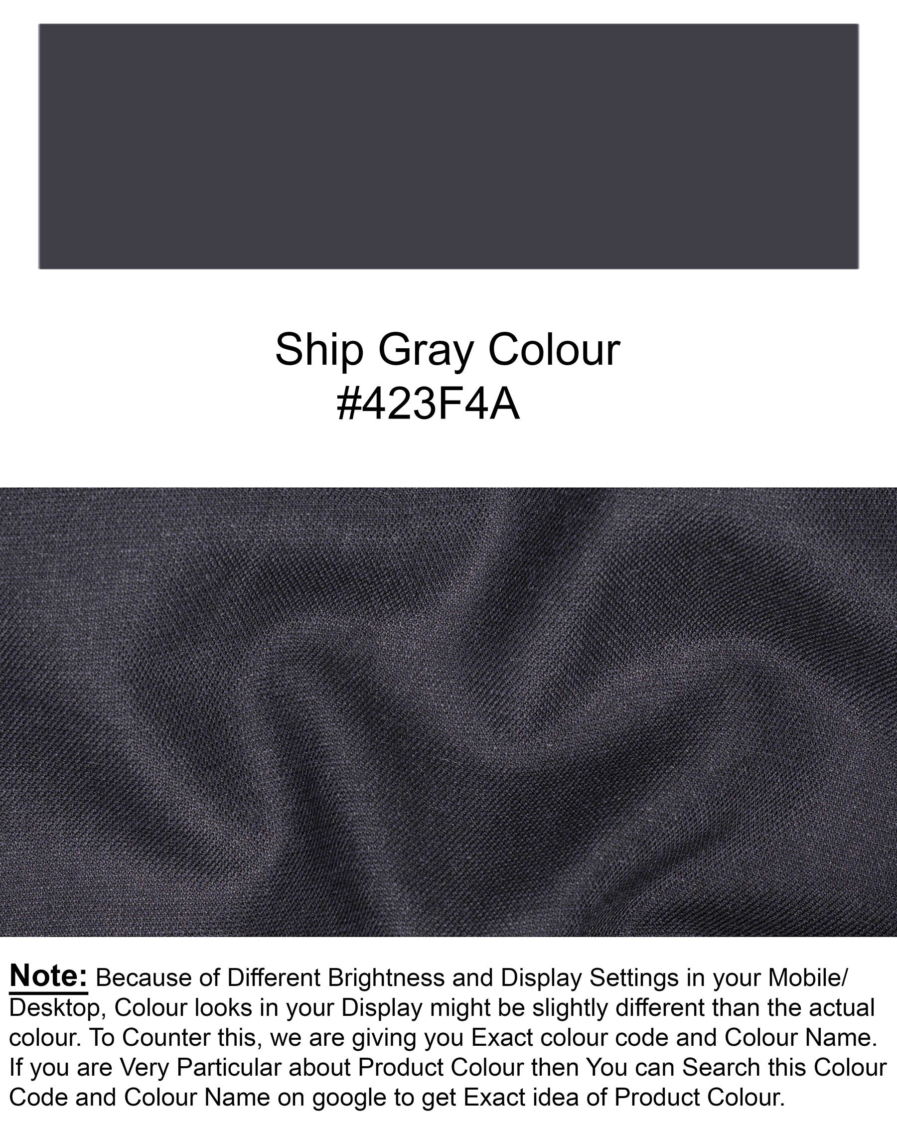 Ship Gray Pant T1830-28, T1830-30, T1830-32, T1830-34, T1830-36, T1830-38, T1830-40, T1830-42, T1830-44